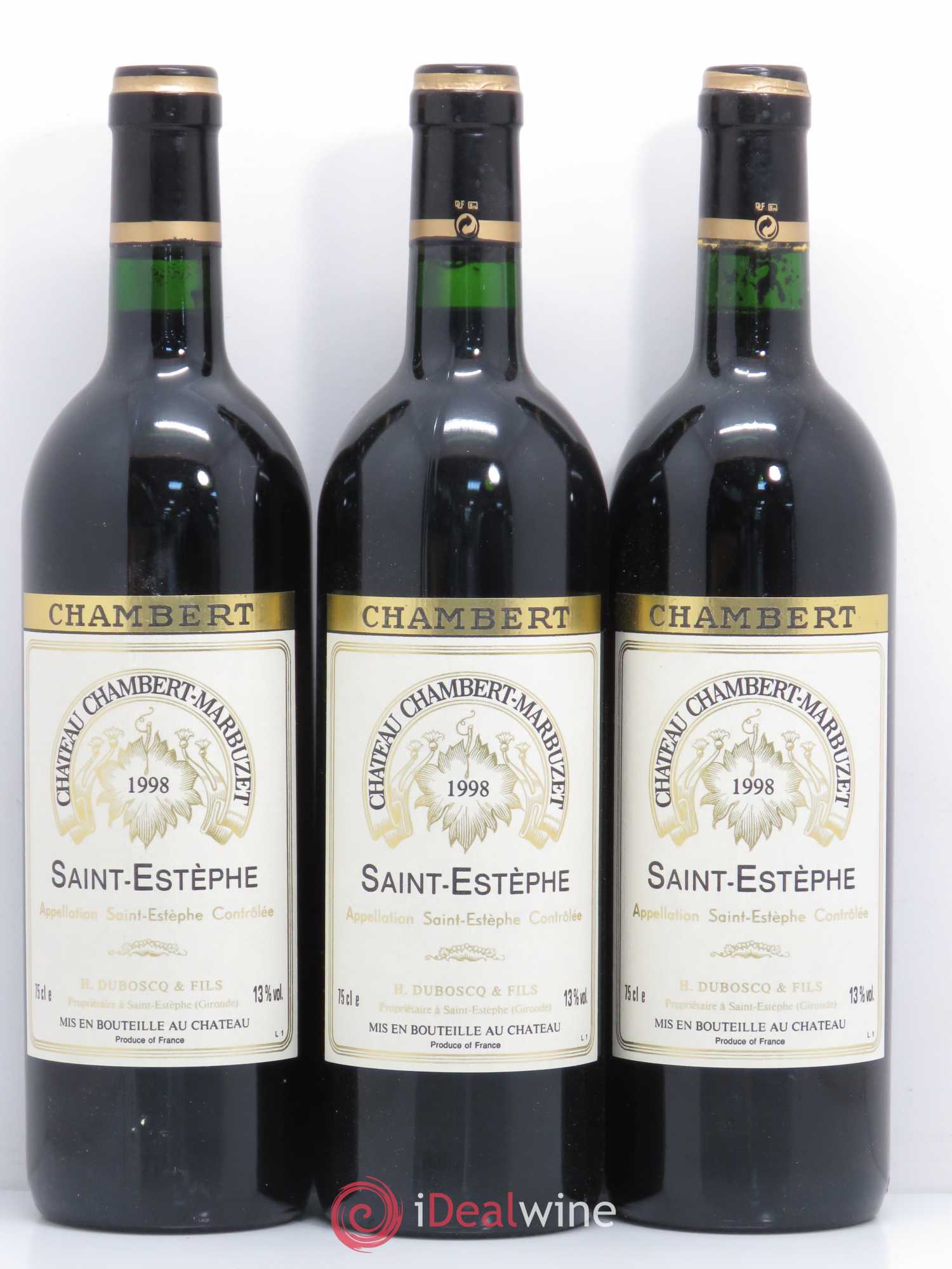 Château Chambert-Marbuzet Cru Bourgeois 1998 - Lot de 6 bouteilles - 2