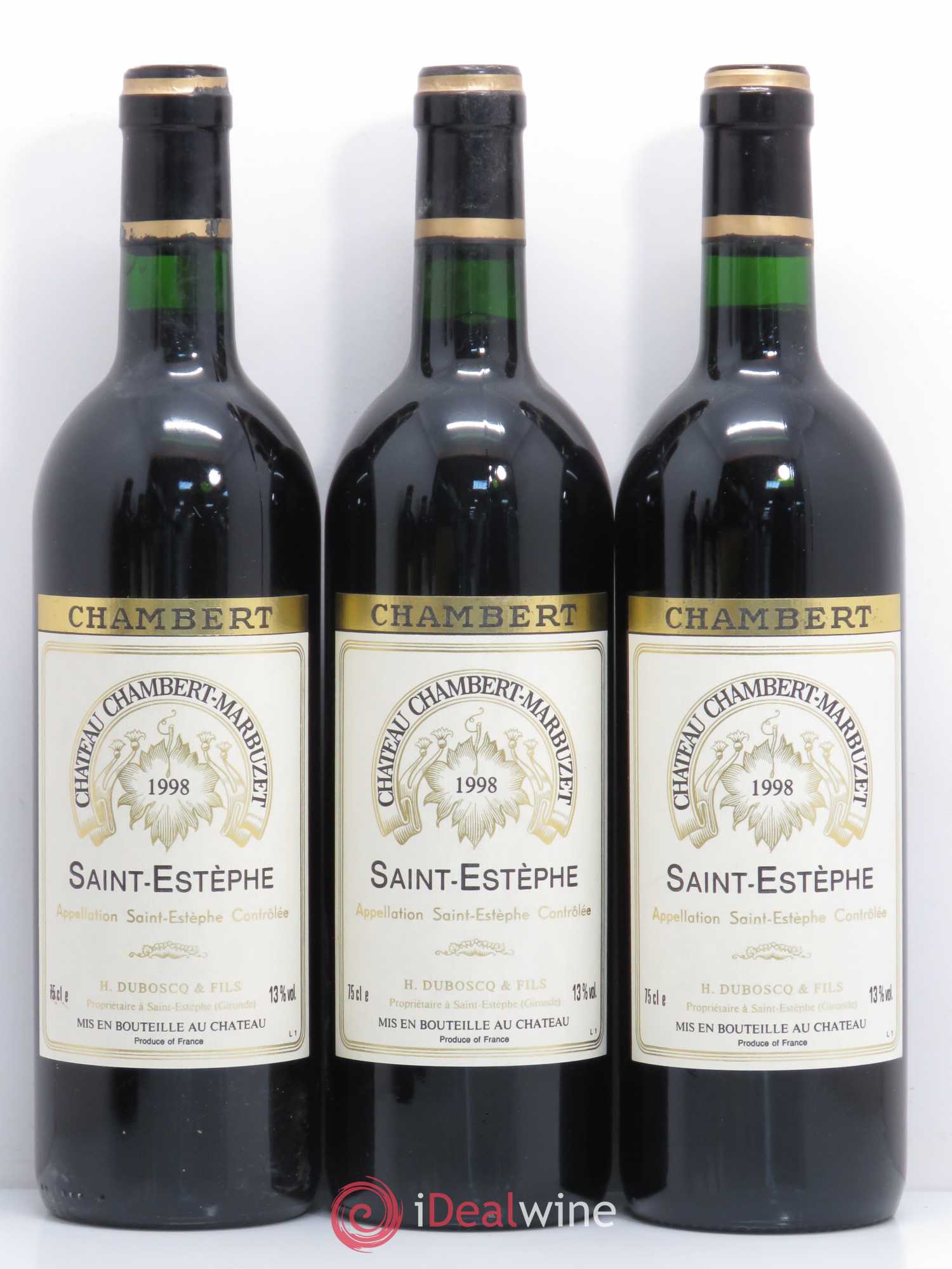 Château Chambert-Marbuzet Cru Bourgeois 1998 - Lot de 6 bouteilles - 2