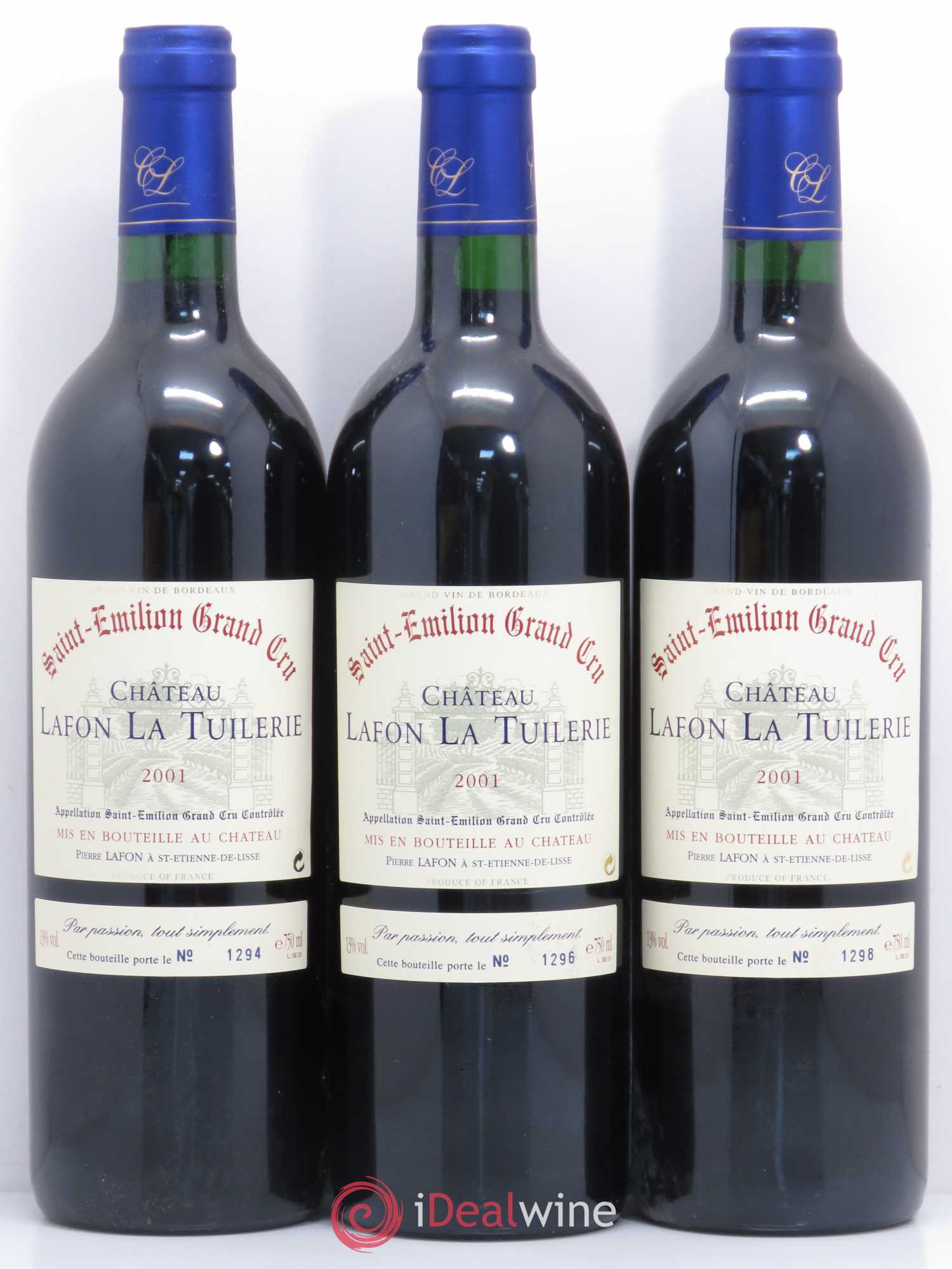 Saint-Émilion Grand Cru Chateau Lafon La Tuilerie 2001 - Lot of 6 bottles - 2