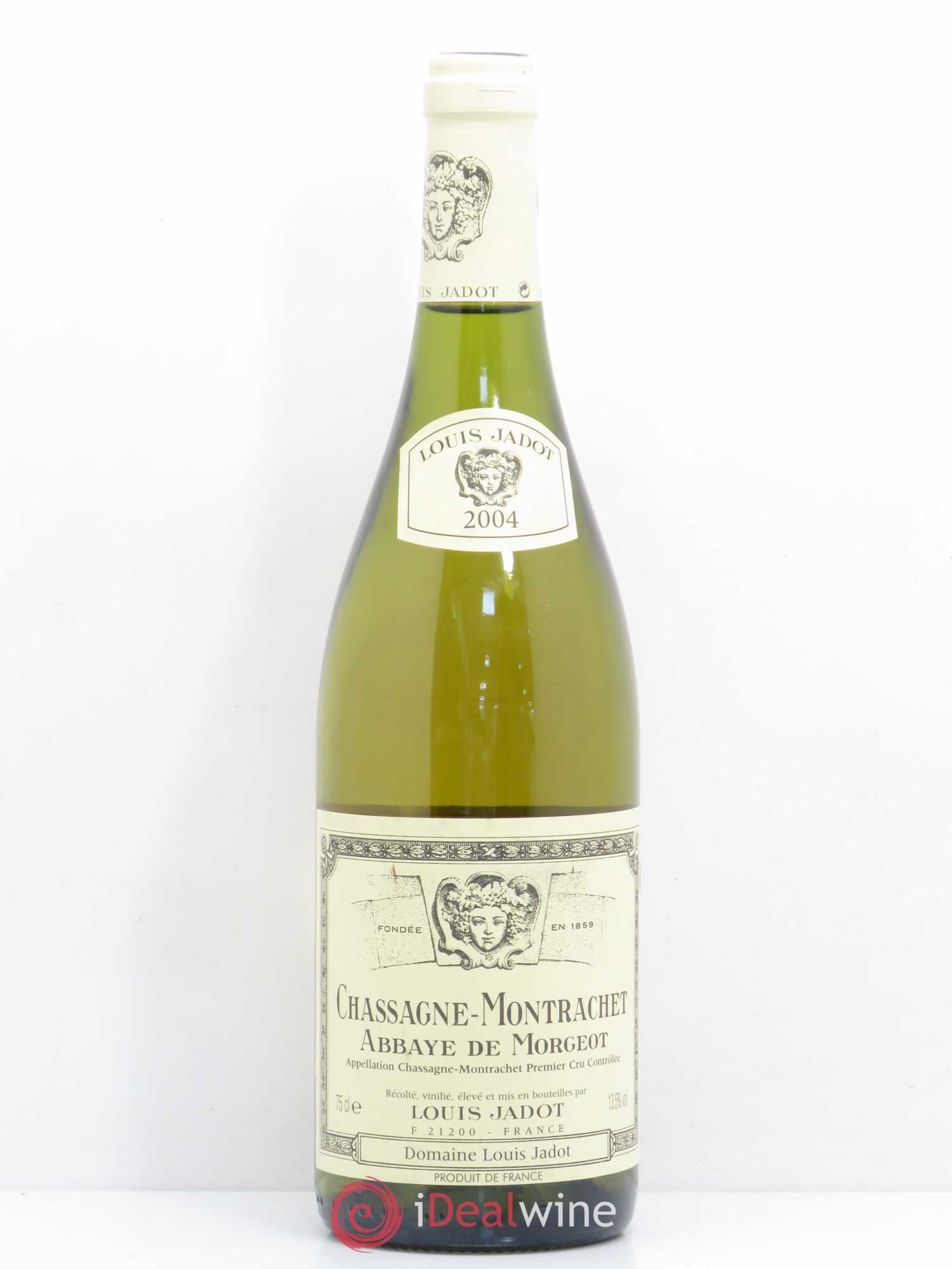 Chassagne-Montrachet 1er Cru Abbaye de Morgeot Domaine Louis Jadot 2004 - Lot de 1 bouteille - 0