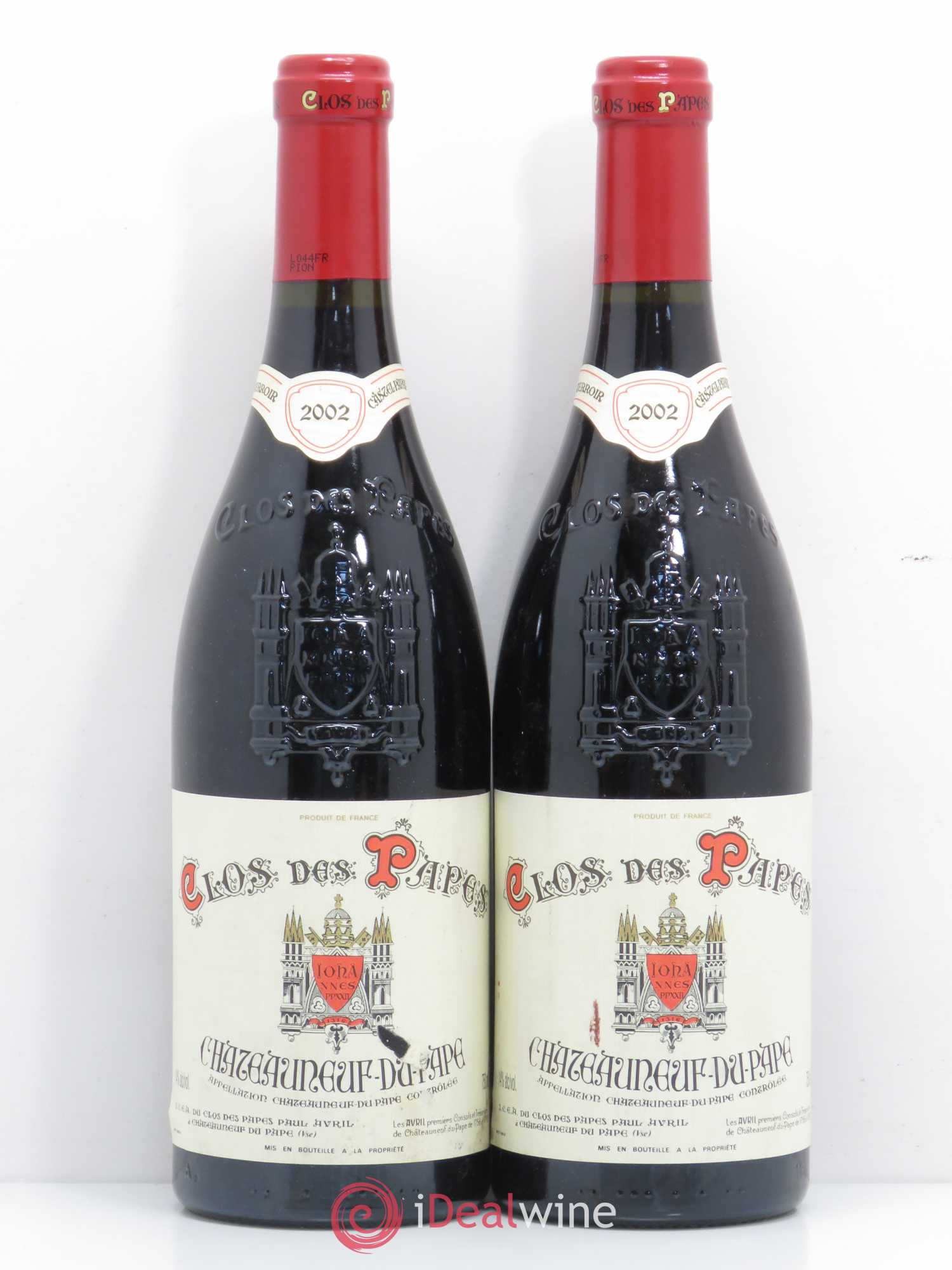 Châteauneuf-du-Pape Clos des Papes - Paul Avril 2002 - Lot de 2 bouteilles - 0
