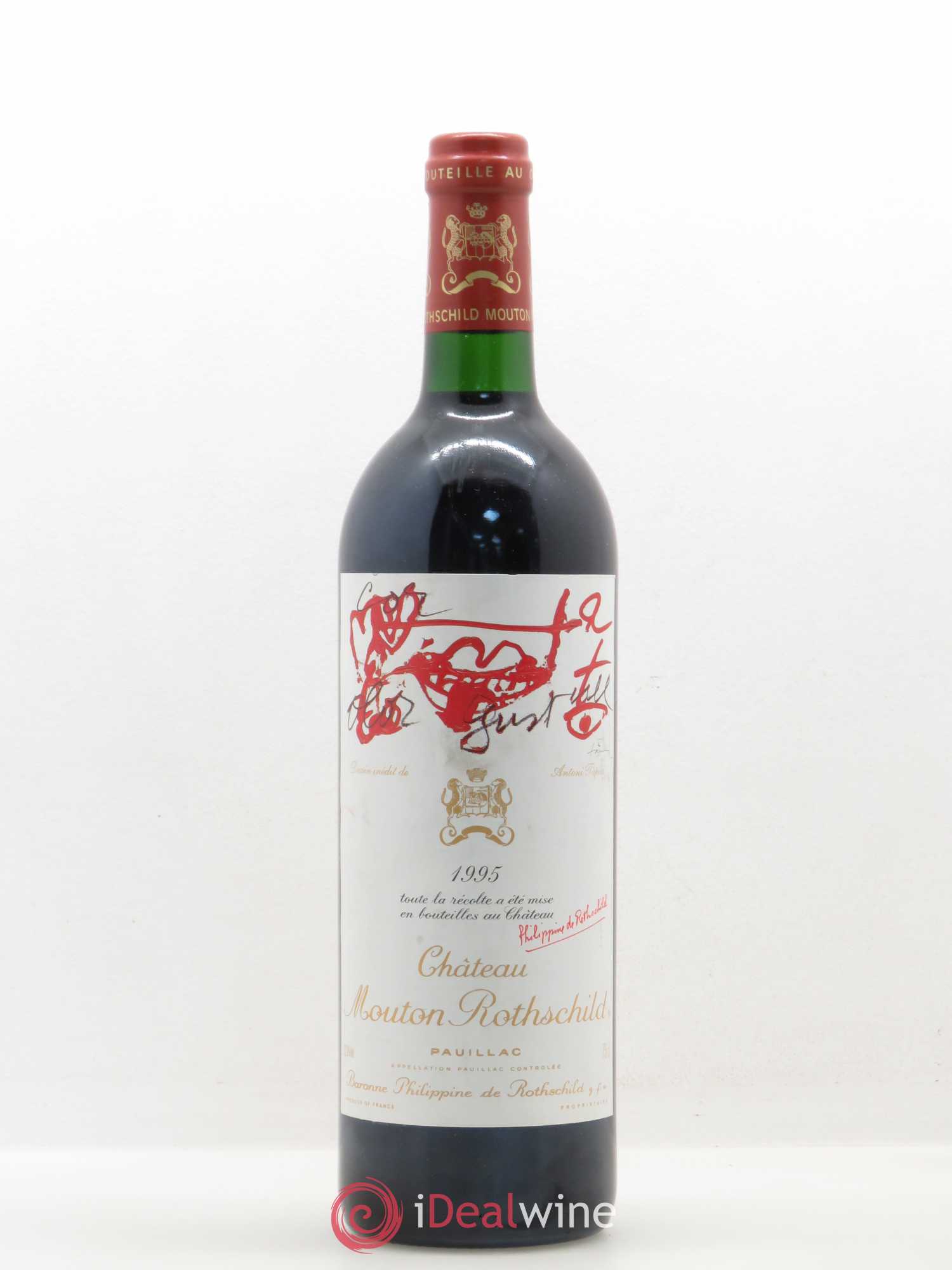 Château Mouton Rothschild 1er Grand Cru Classé 1995 - Lot de 1 bouteille - 0