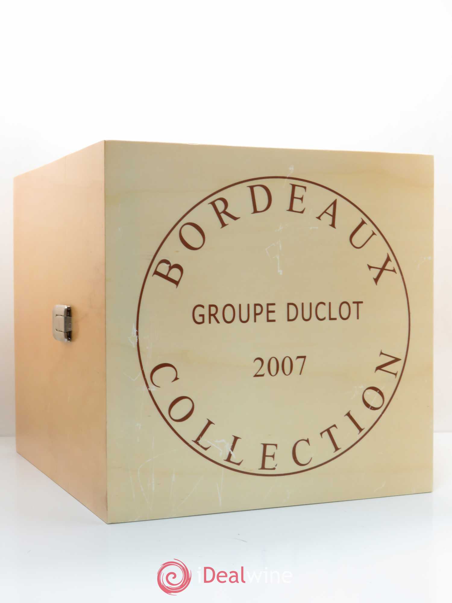 Caisse Collection Duclot (Cheval Blanc - Yquem - Haut Brion - La Mission Haut-Brion - Lafite Rothschild - Latour - Margaux - Mouton Rothschild - Petrus) 2007 - Posten von 9 Flaschen - 1
