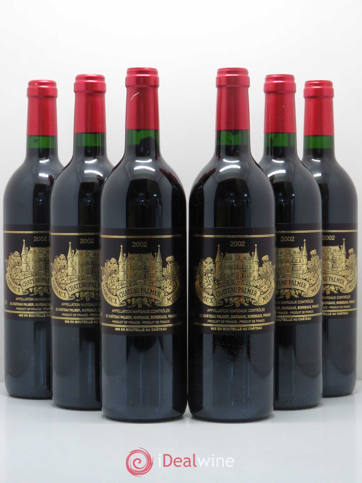 Château Palmer 3ème Grand Cru Classé 2002 - Lot de 6 bouteilles - 0