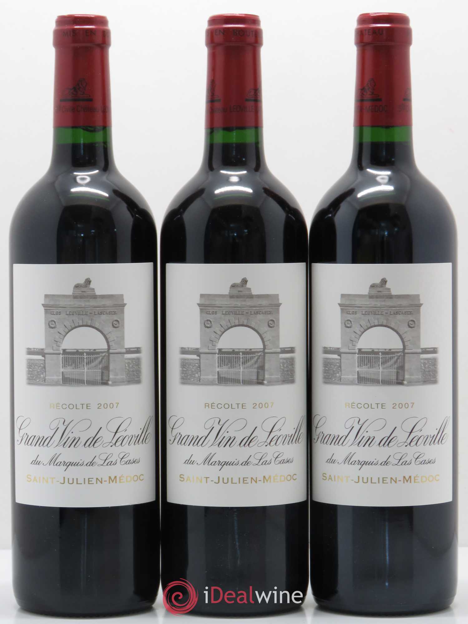 Château Léoville Las Cases 2ème Grand Cru Classé 2007 - Lot de 12 bouteilles - 2