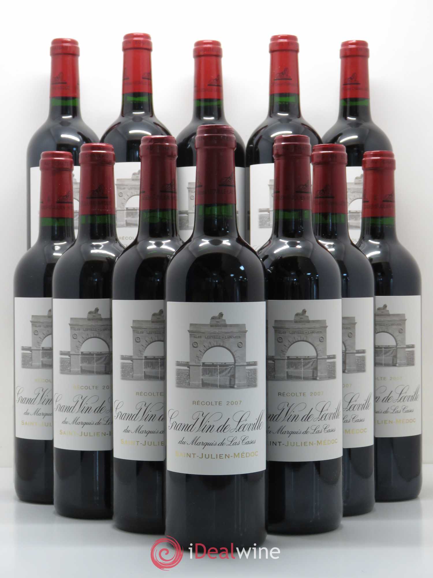 Château Léoville Las Cases 2ème Grand Cru Classé 2007 - Lot de 12 bouteilles - 0