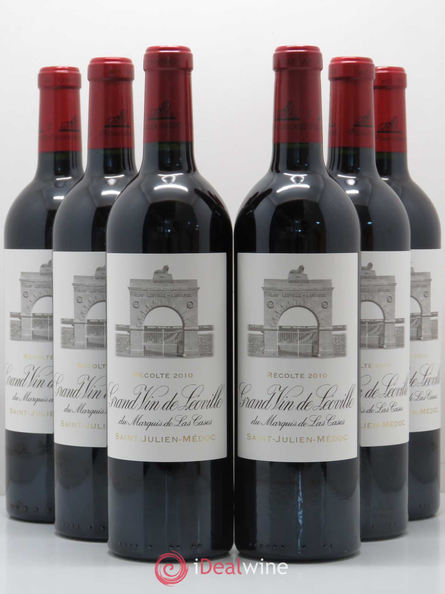 Château Léoville Las Cases 2ème Grand Cru Classé 2010 - Lot de 6 bouteilles - 0