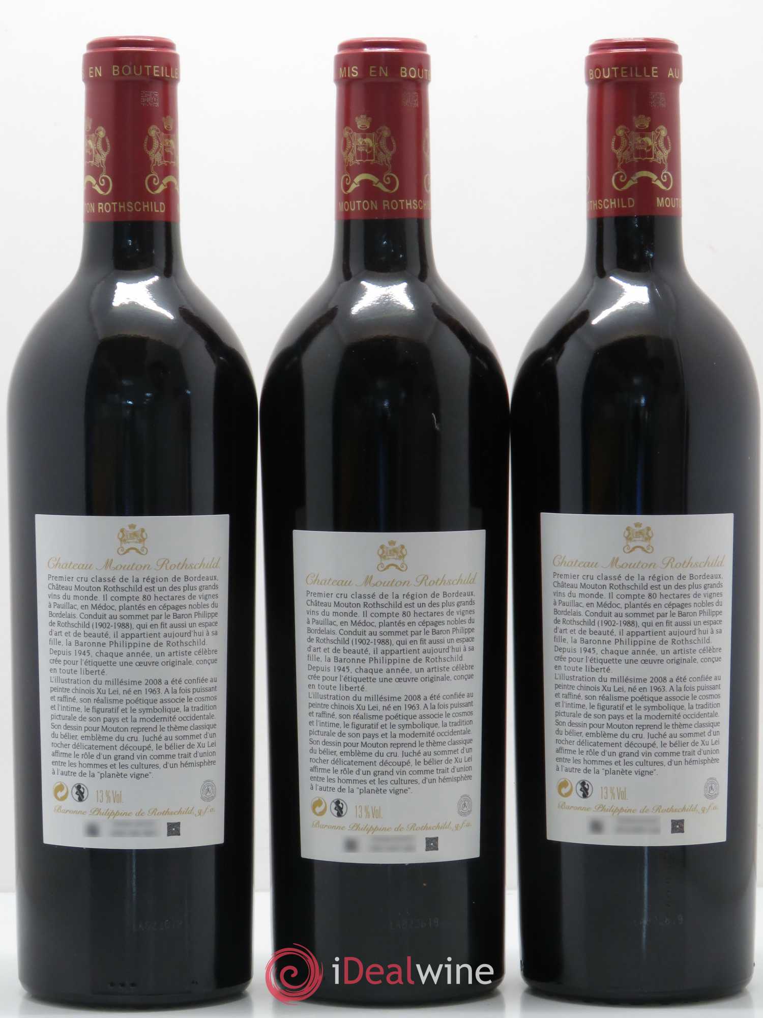 Château Mouton Rothschild 1er Grand Cru Classé 2008 - Lot de 6 bouteilles - 4