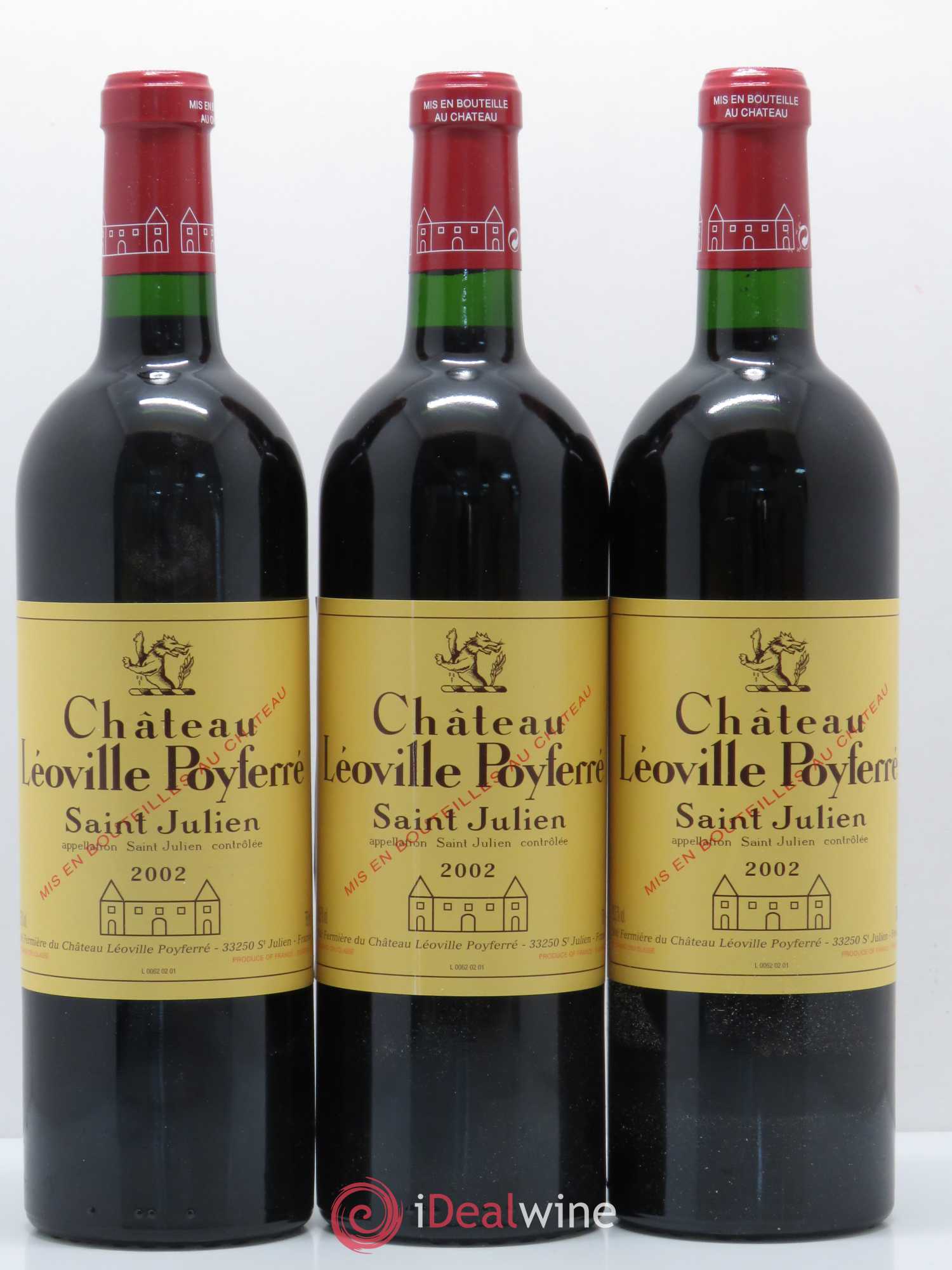 Château Léoville Poyferré 2ème Grand Cru Classé 2002 - Lot de 6 bouteilles - 2