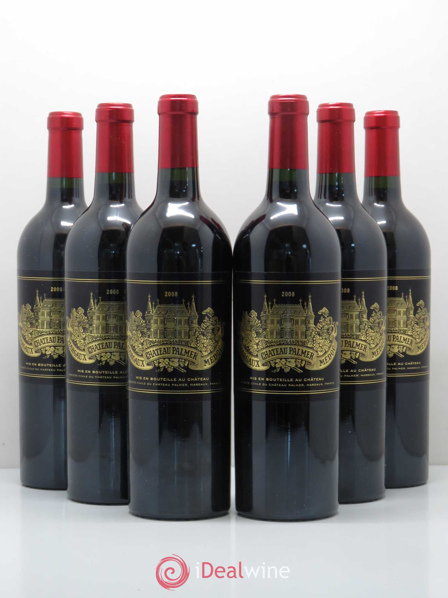 Château Palmer 3ème Grand Cru Classé 2008 - Lot de 6 bouteilles - 0