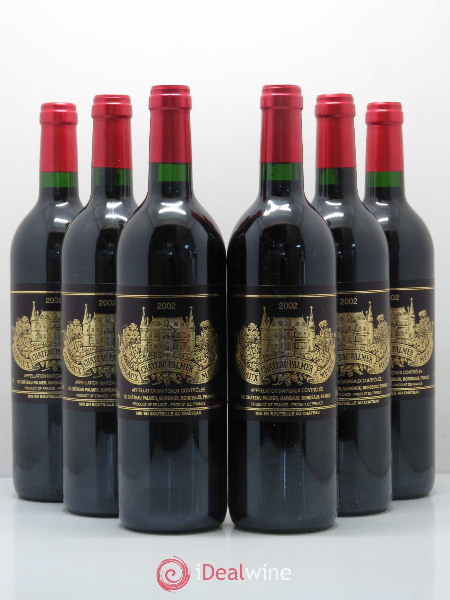 Château Palmer 3ème Grand Cru Classé 2002 - Lot de 6 bouteilles - 0