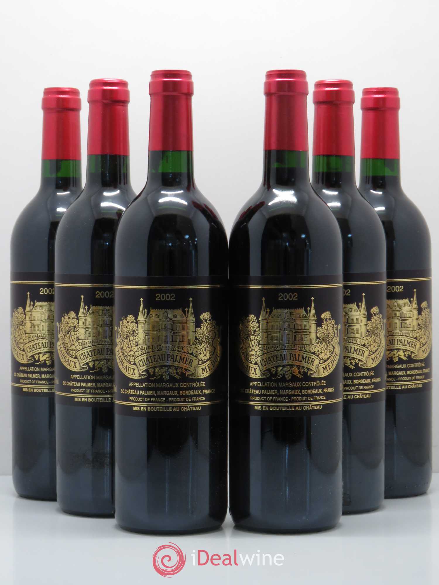 Château Palmer 3ème Grand Cru Classé 2002 - Lot de 6 bouteilles - 0