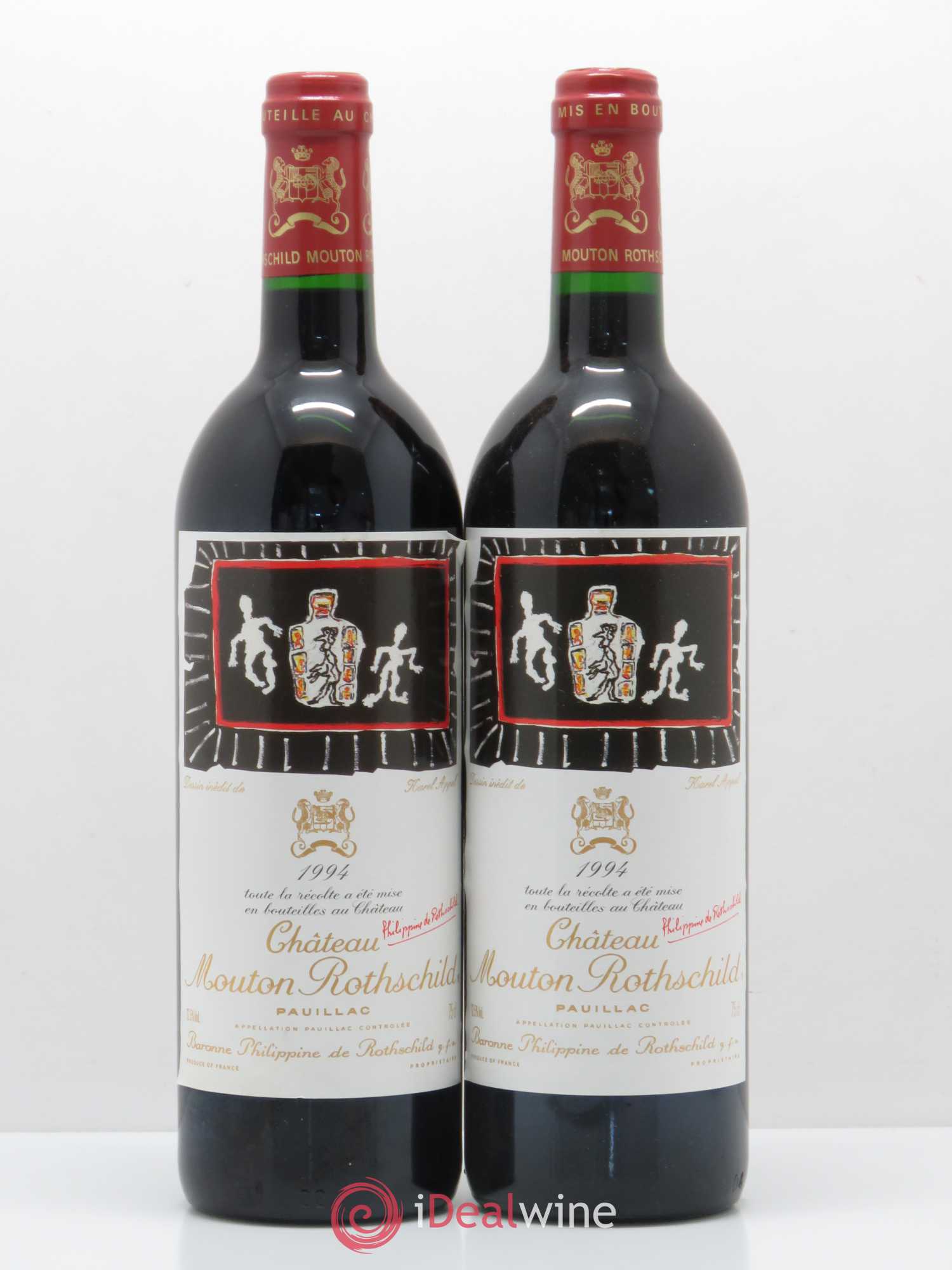 Château Mouton Rothschild 1er Grand Cru Classé 1994 - Lot de 2 bouteilles - 0