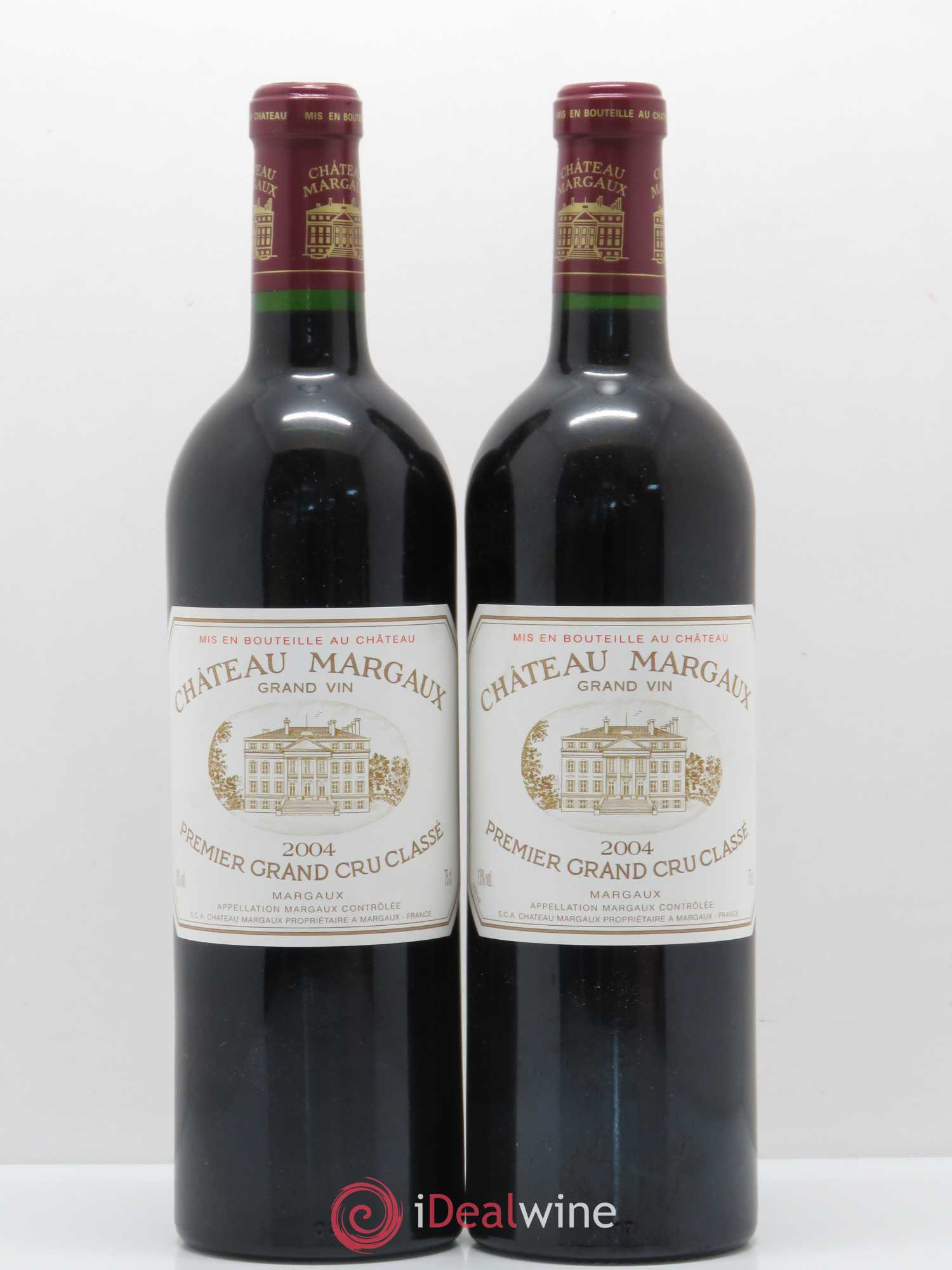 Château Margaux 1er Grand Cru Classé 2004 - Lot de 2 bouteilles - 0
