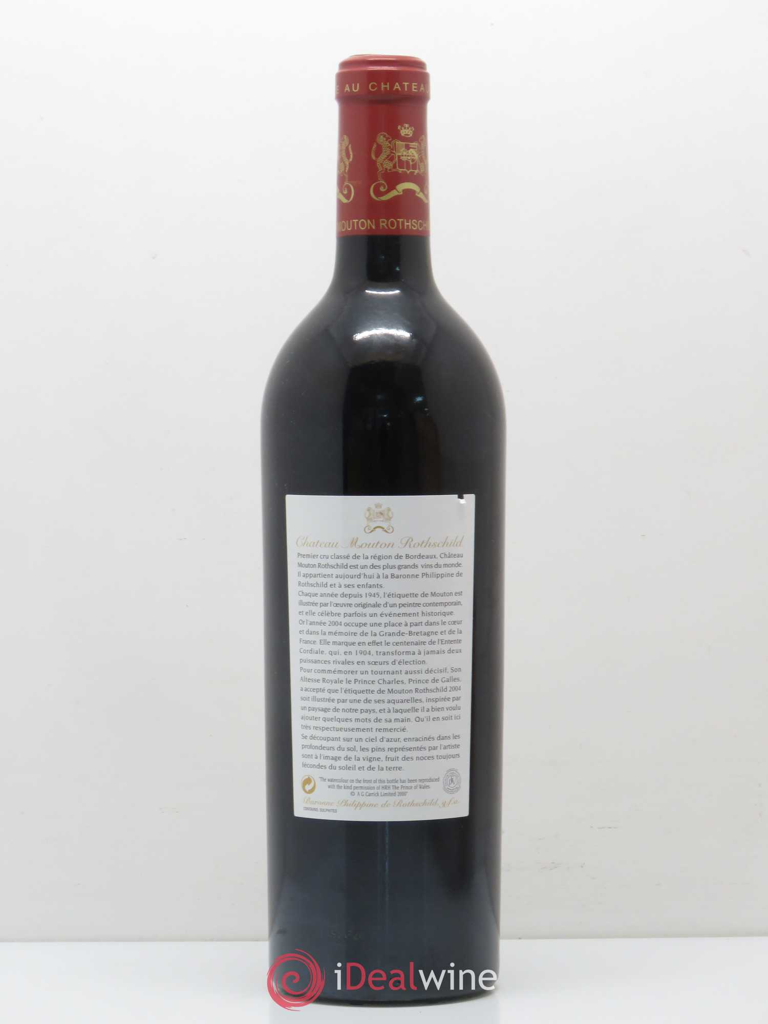Château Mouton Rothschild 1er Grand Cru Classé 2004 - Lot de 1 bouteille - 1