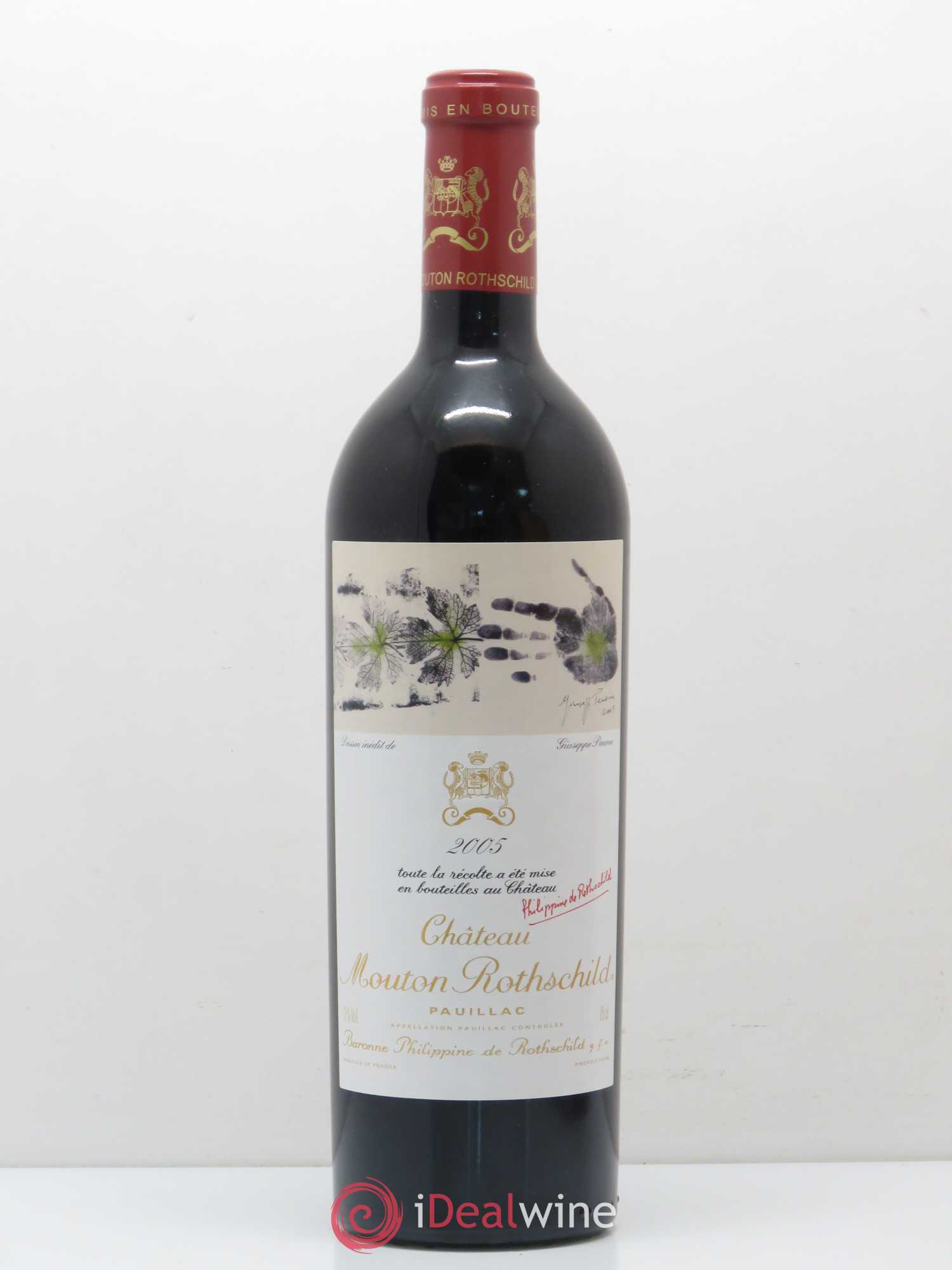 Château Mouton Rothschild 1er Grand Cru Classé 2005 - Lot de 1 bouteille - 0