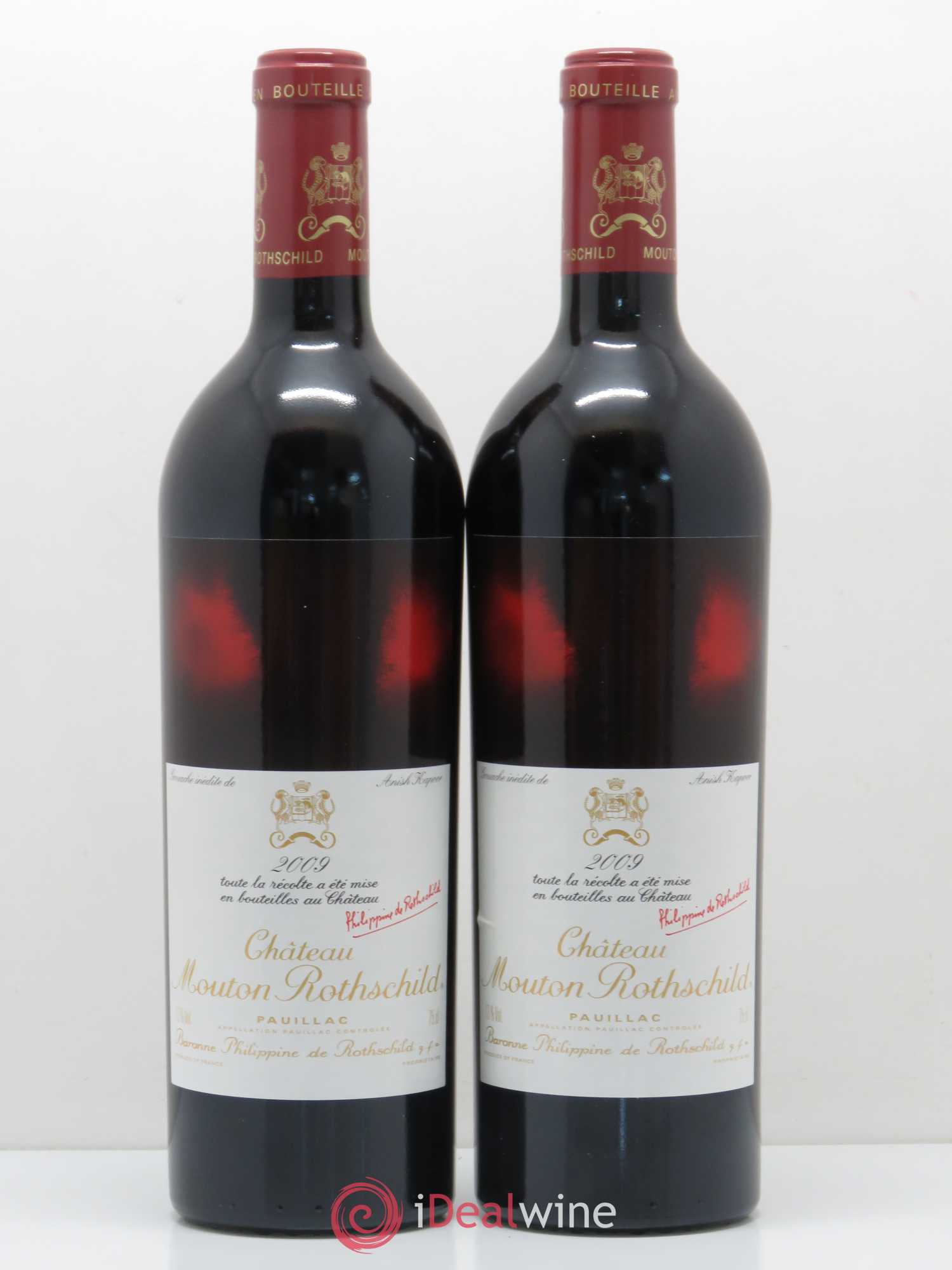 Château Mouton Rothschild 1er Grand Cru Classé 2009 - Lot de 2 bouteilles - 0