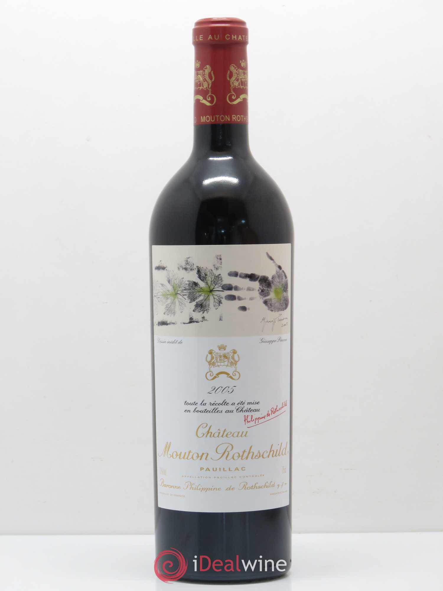 Château Mouton Rothschild 1er Grand Cru Classé 2005 - Lot de 1 bouteille - 0