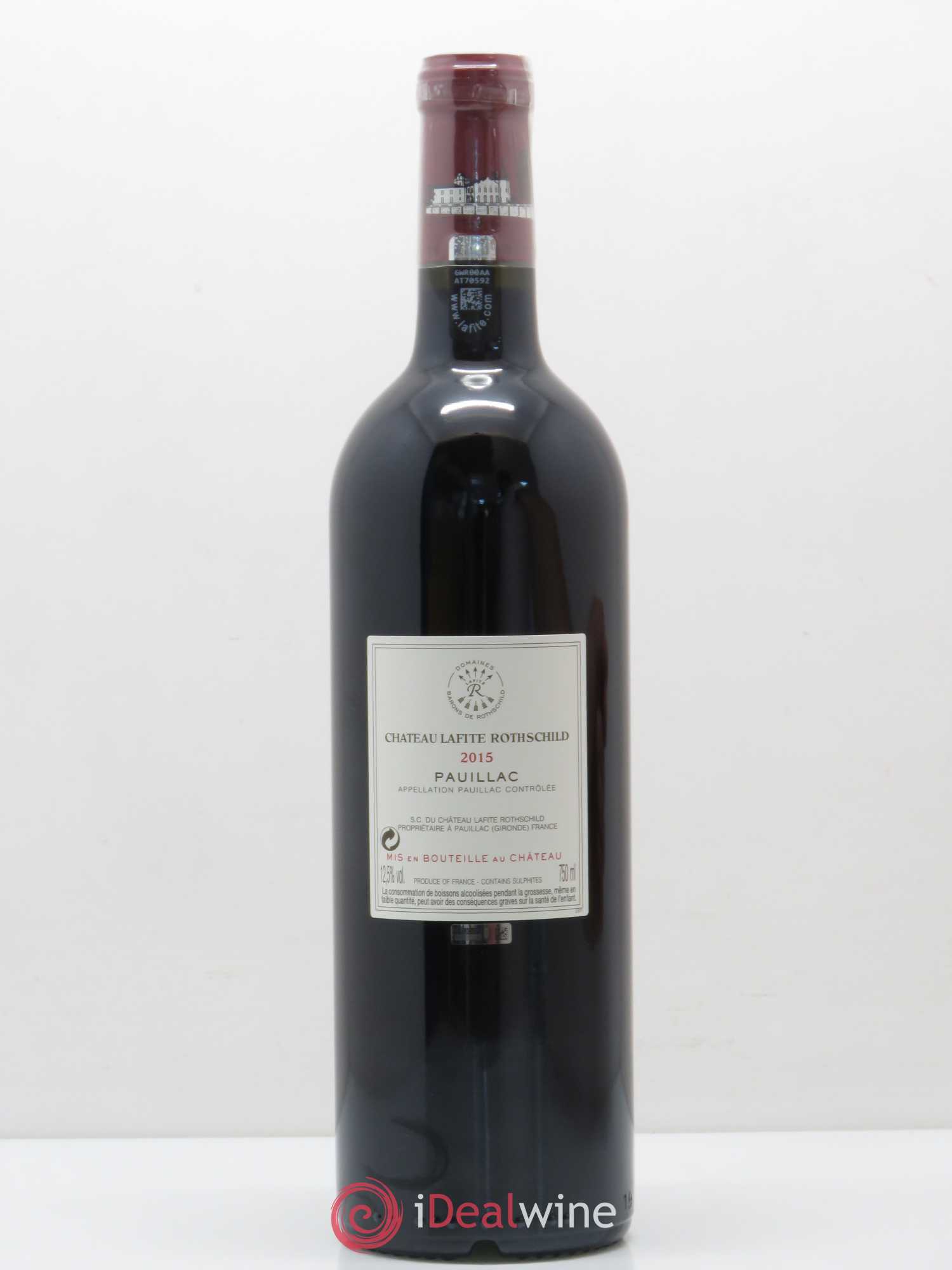 Château Lafite Rothschild 1er Grand Cru Classé 2015 - Lot de 1 bouteille - 1