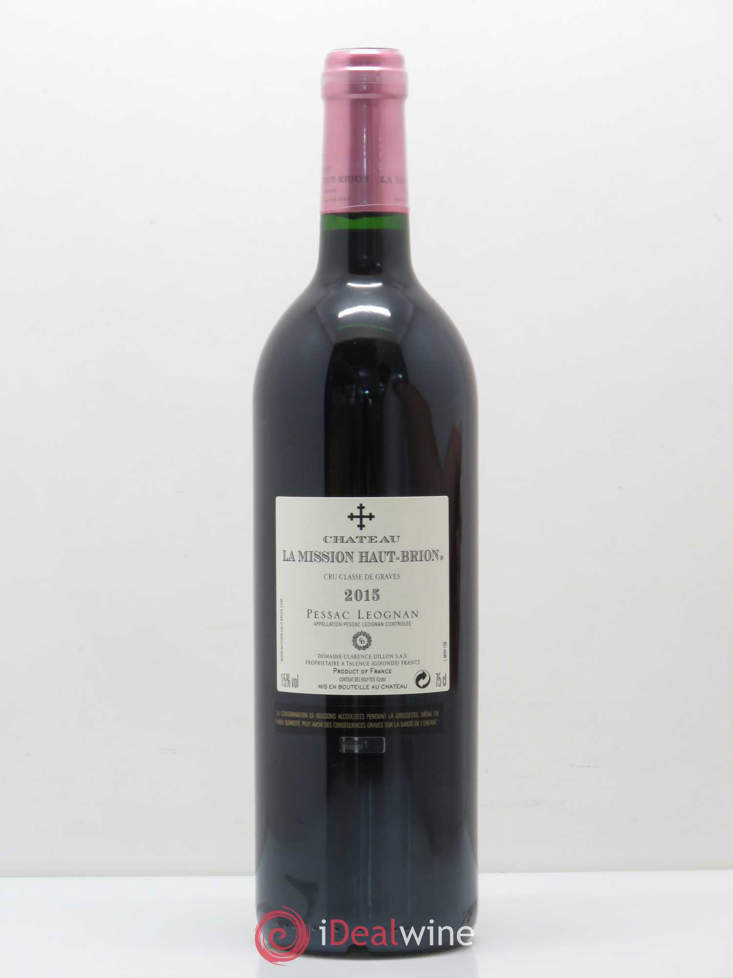 Château la Mission Haut-Brion Cru Classé de Graves 2015 - Lot de 1 bouteille - 1