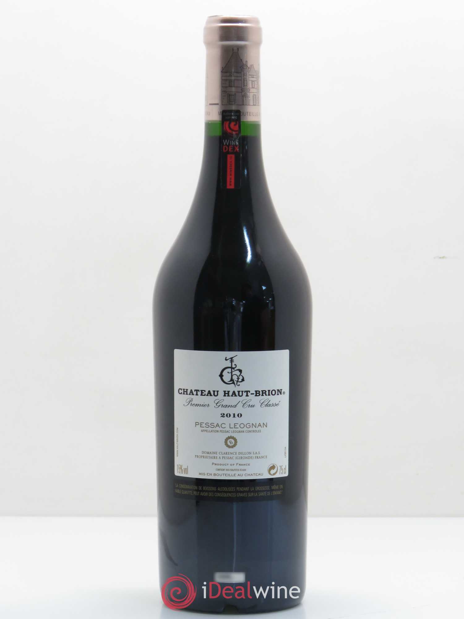 Château Haut Brion 1er Grand Cru Classé 2010 - Lot de 1 bouteille - 1