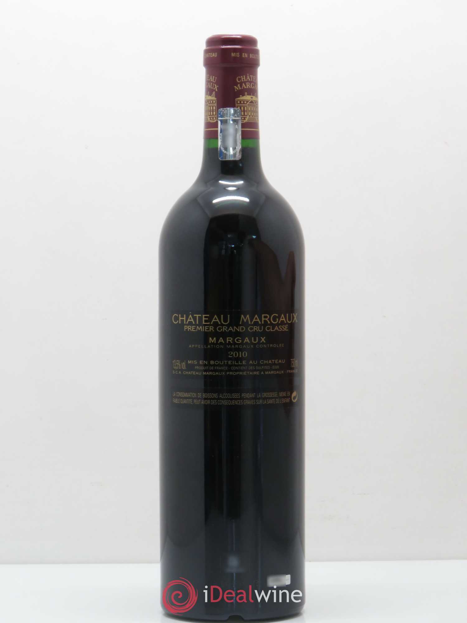 Château Margaux 1er Grand Cru Classé 2010 - Lot de 1 bouteille - 1