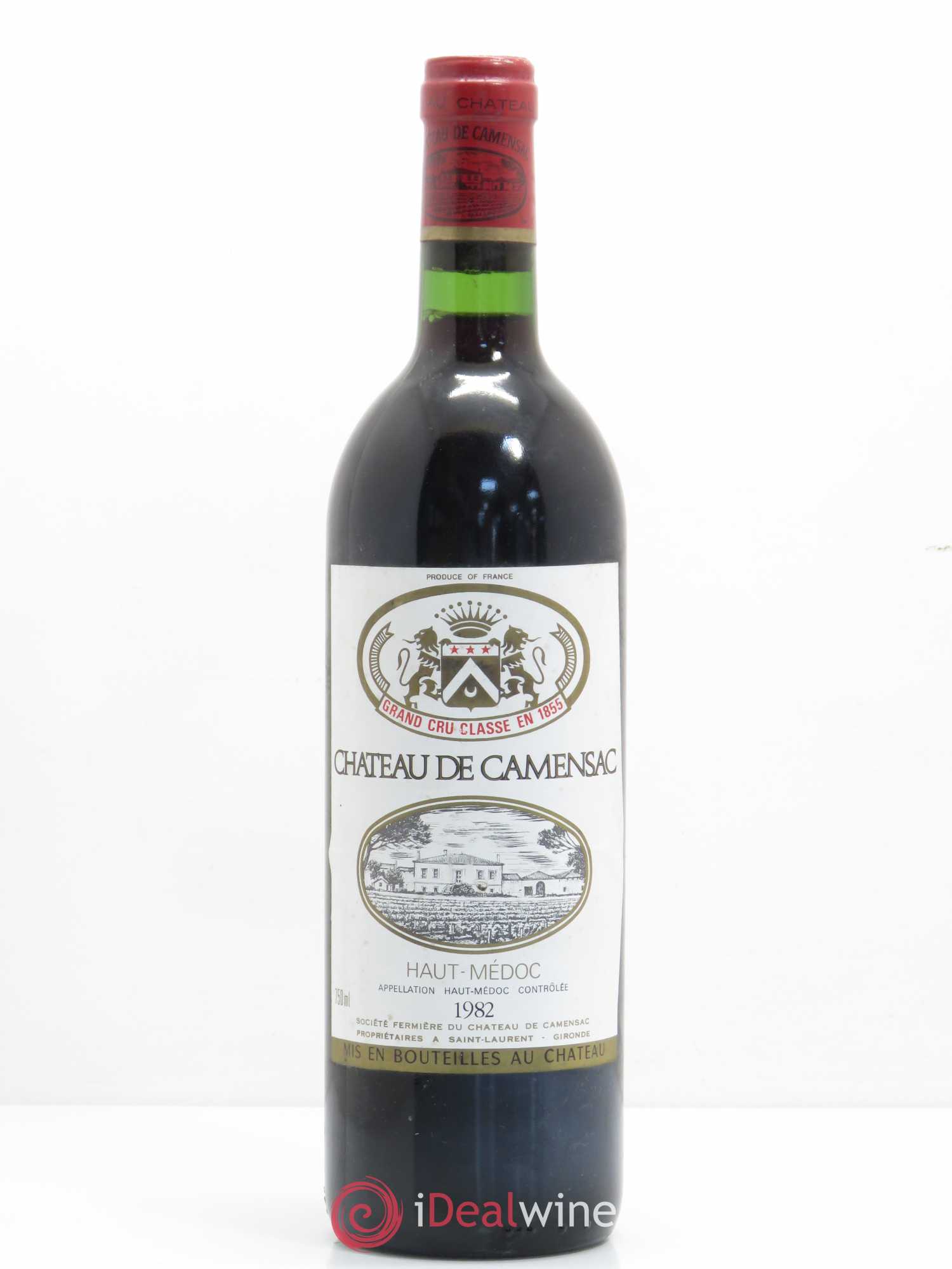 Château Camensac 5ème Grand Cru Classé 1982 - Lot de 1 bouteille - 0