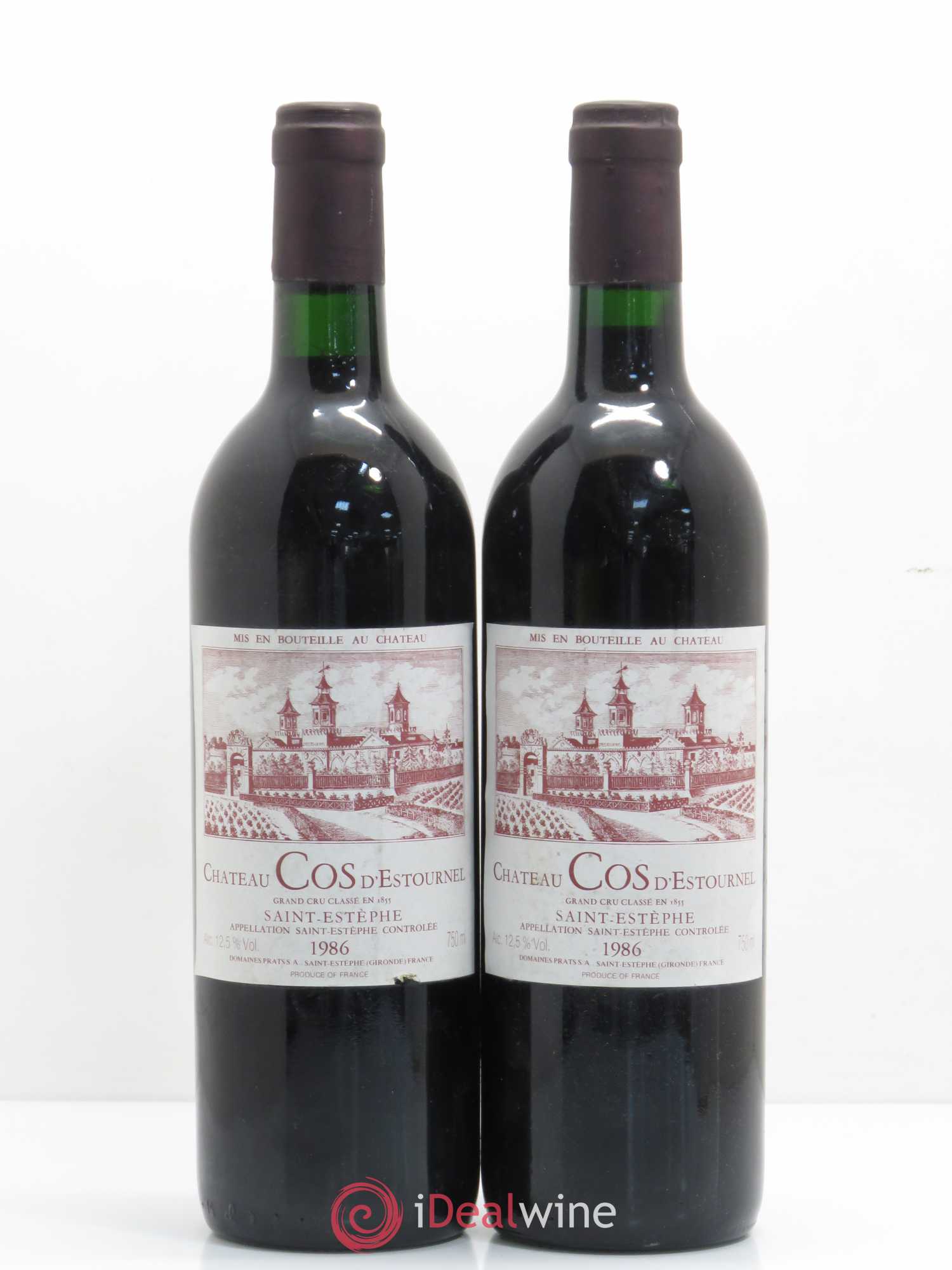 Cos d'Estournel 2ème Grand Cru Classé 1986 - Lot de 2 bouteilles - 0