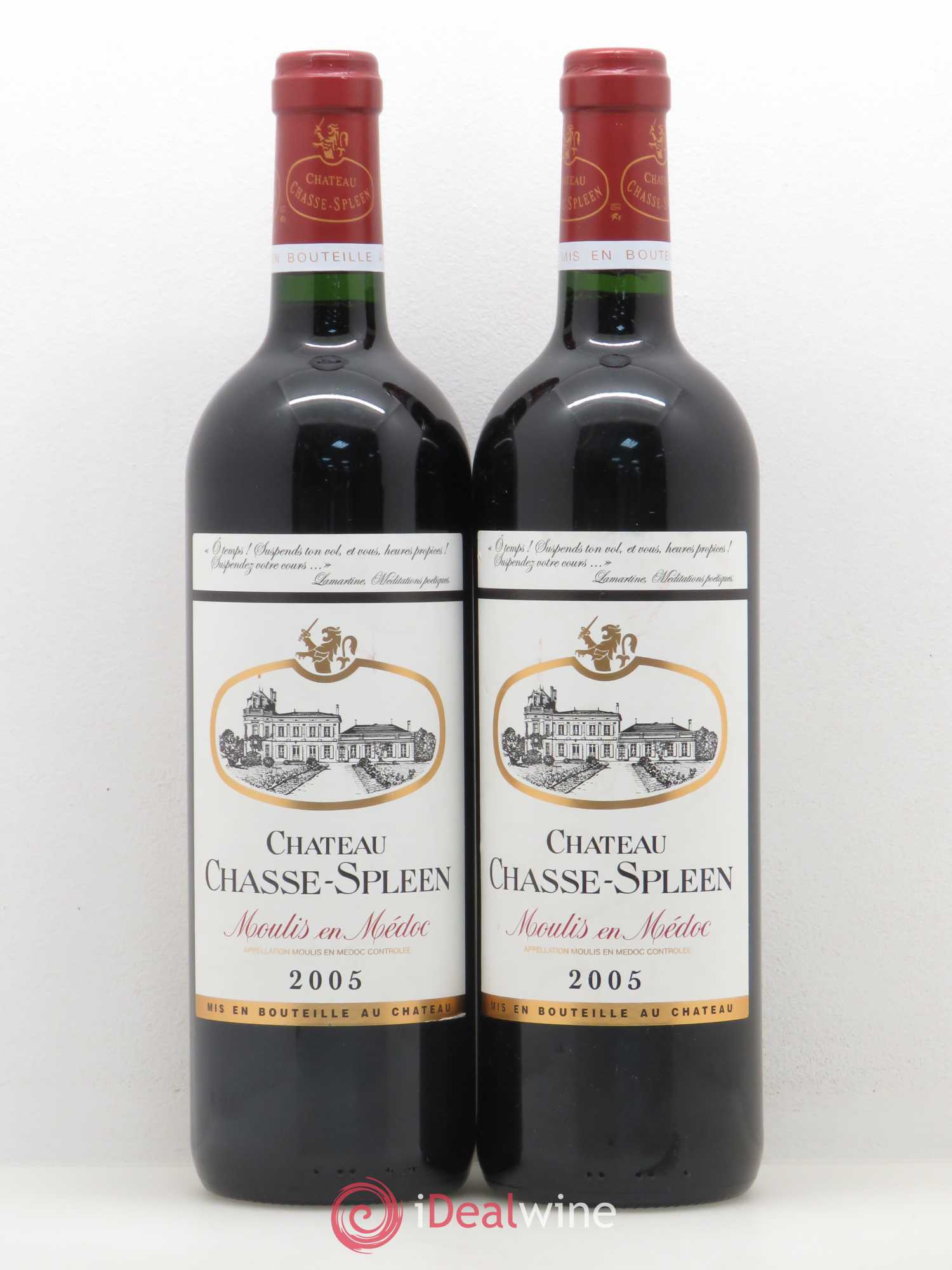 Château Chasse Spleen 2005 - Lot de 2 bouteilles - 0