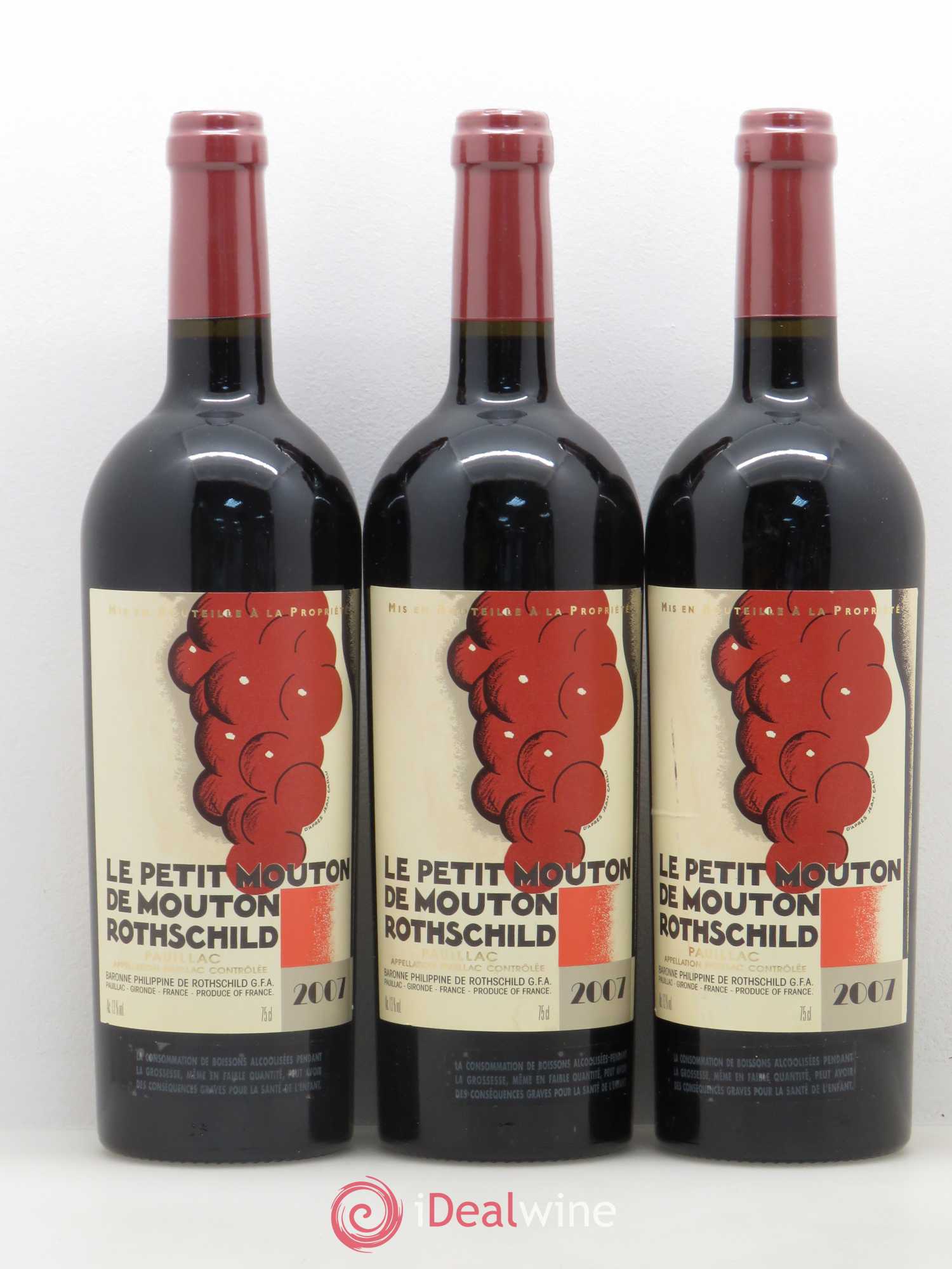 Petit Mouton Second Vin 2007 - Lot de 6 bouteilles - 1