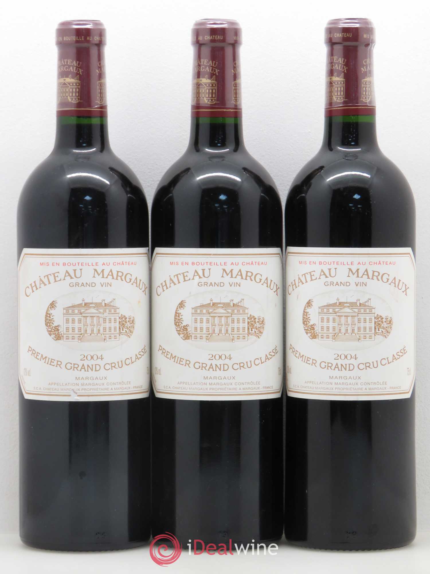 Château Margaux 1er Grand Cru Classé 2004 - Lot de 6 bouteilles - 1
