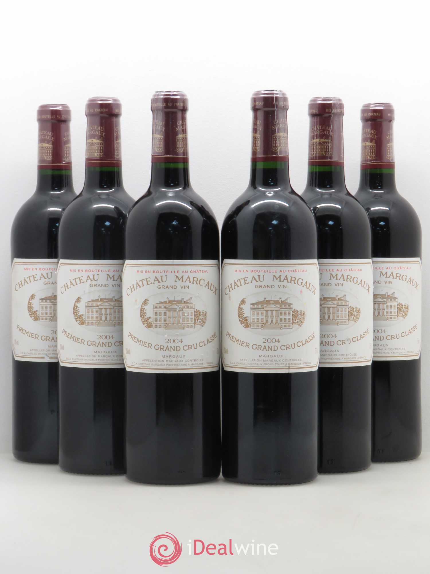 Château Margaux 1er Grand Cru Classé 2004 - Lot de 6 bouteilles - 0