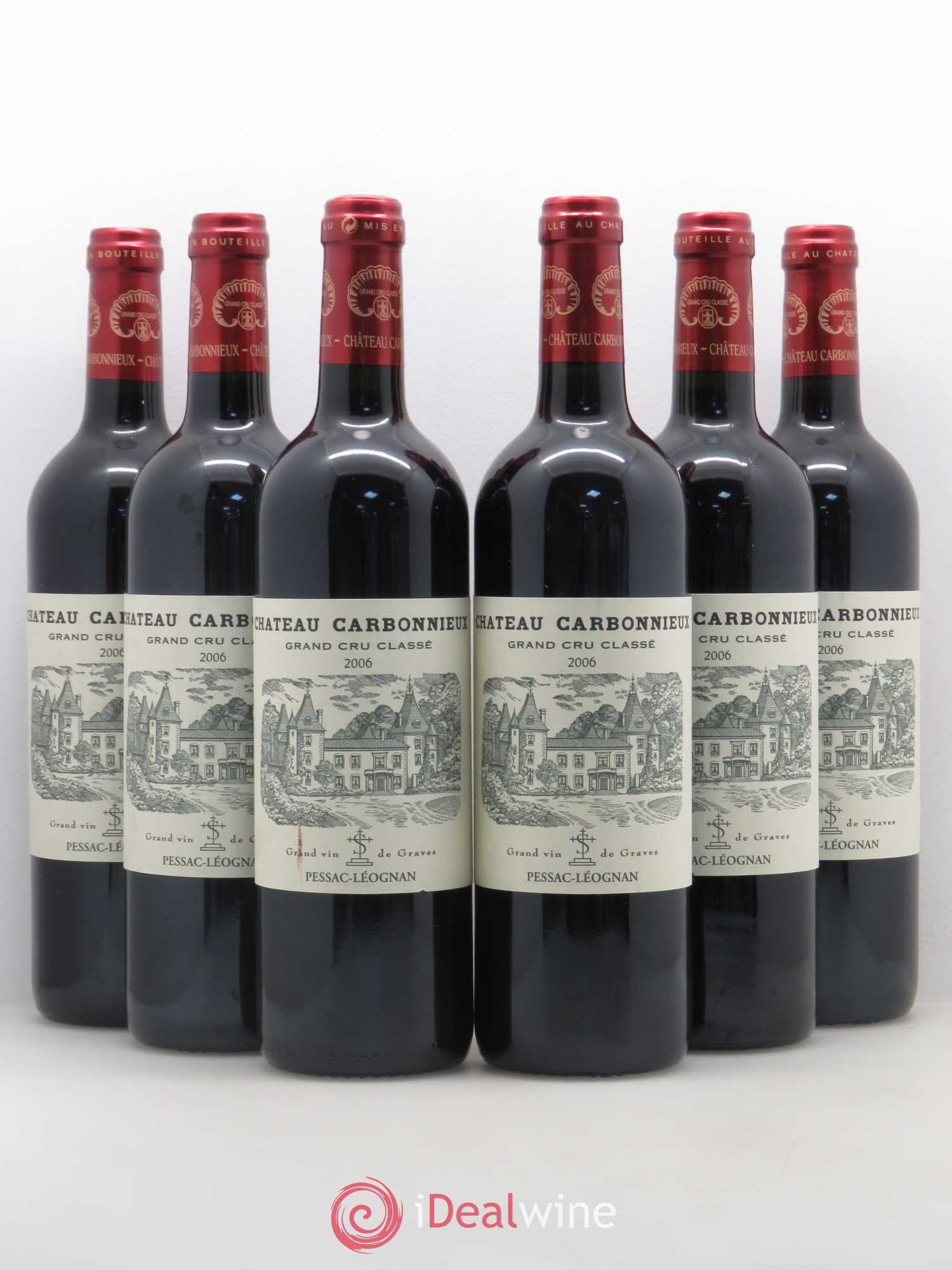 Château Carbonnieux Cru Classé de Graves 2006 - Lot de 6 bouteilles - 0