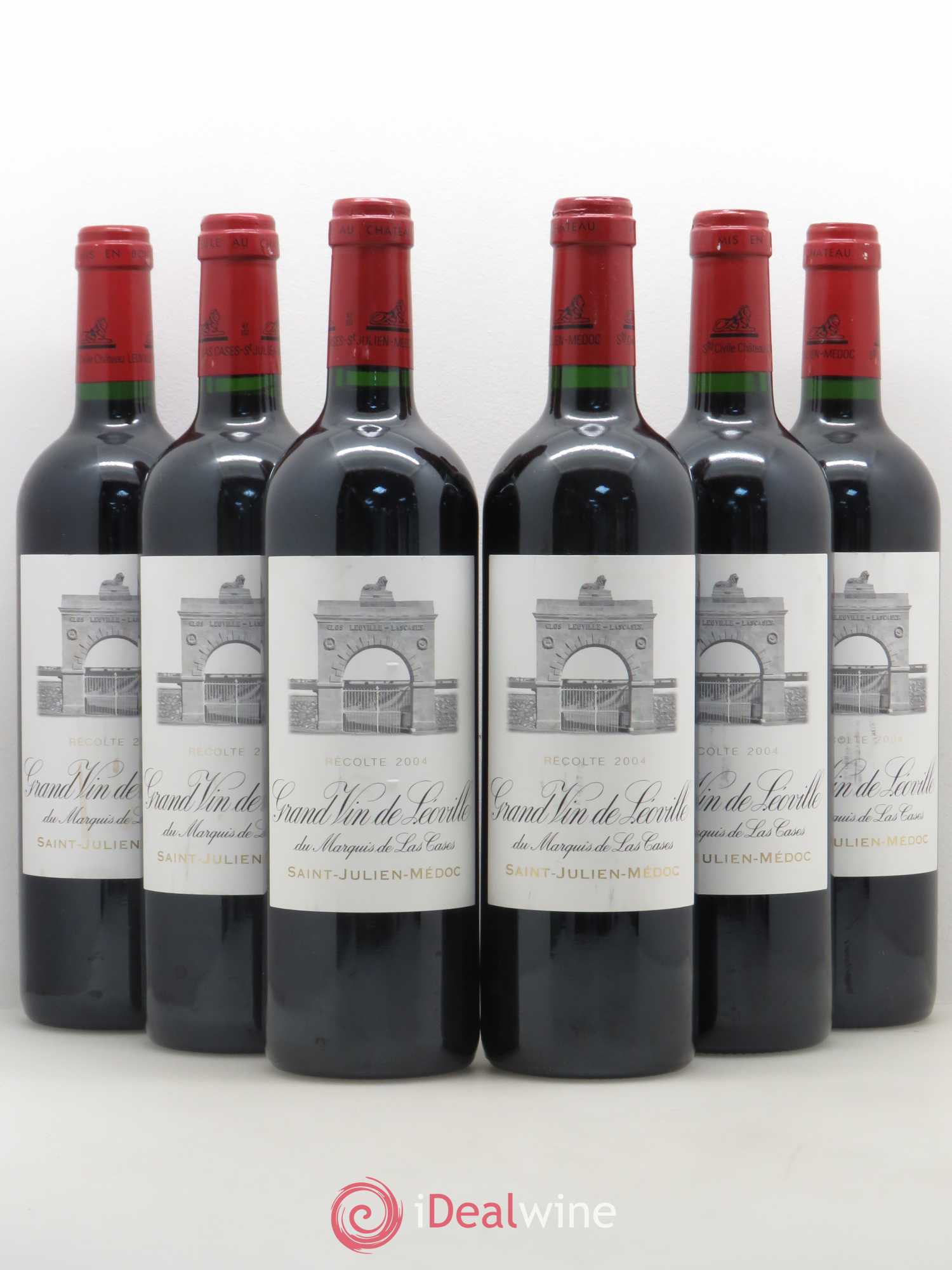 Château Léoville Las Cases 2ème Grand Cru Classé 2004 - Lot de 6 bouteilles - 0