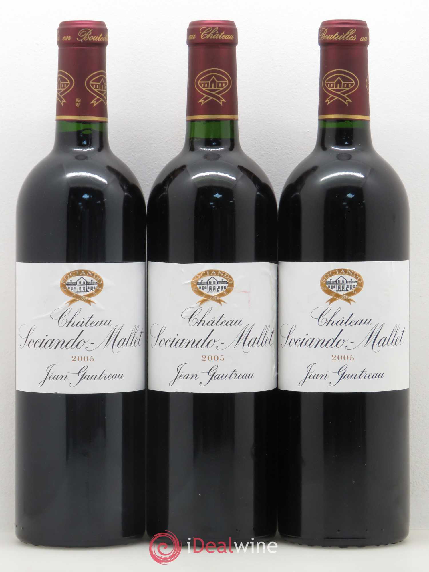 Château Sociando Mallet 2005 - Lot de 6 bouteilles - 1