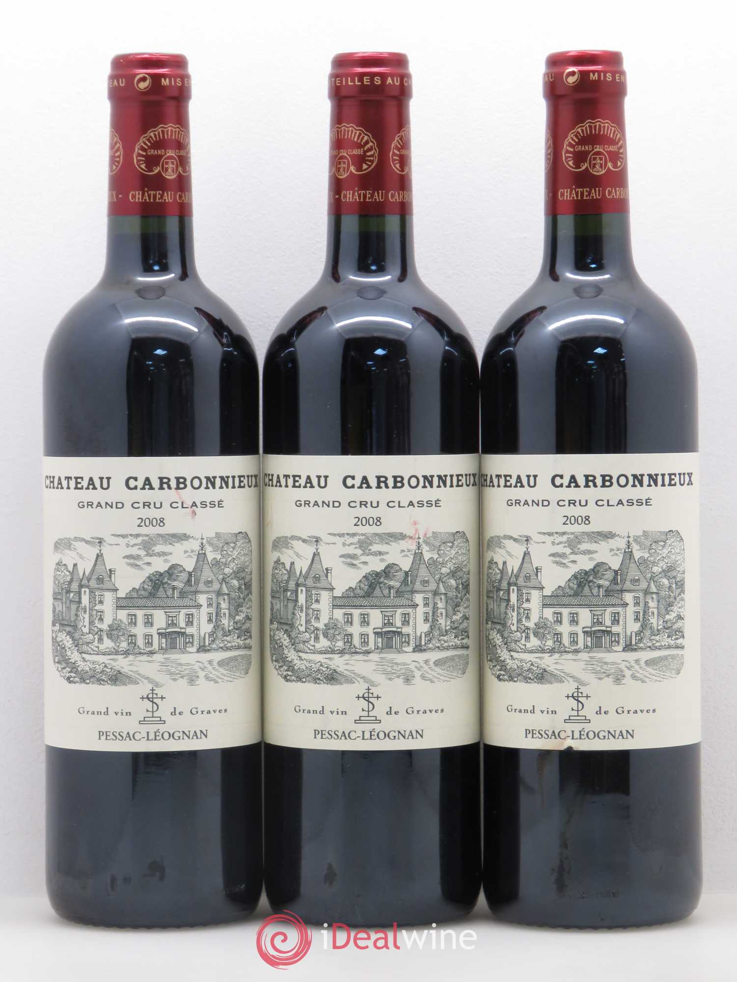 Château Carbonnieux Cru Classé de Graves 2008 - Lot de 12 bouteilles - 2