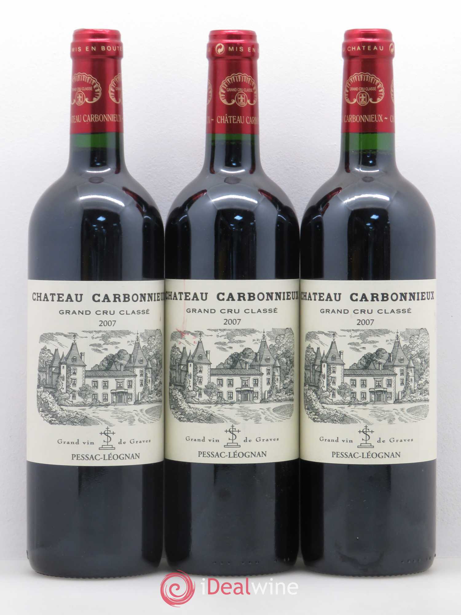 Château Carbonnieux Cru Classé de Graves 2007 - Lot de 12 bouteilles - 1
