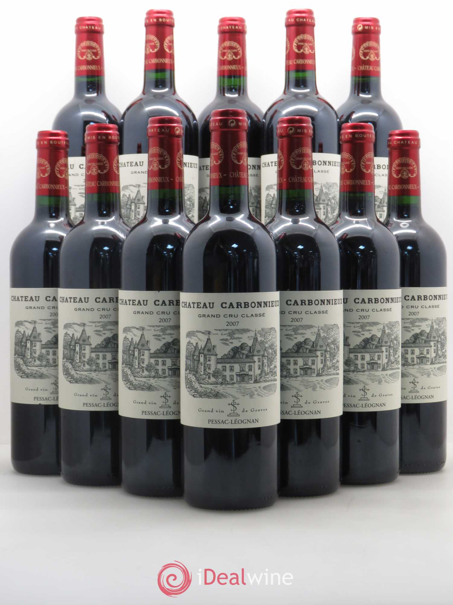 Château Carbonnieux Cru Classé de Graves 2007 - Lot de 12 bouteilles - 0