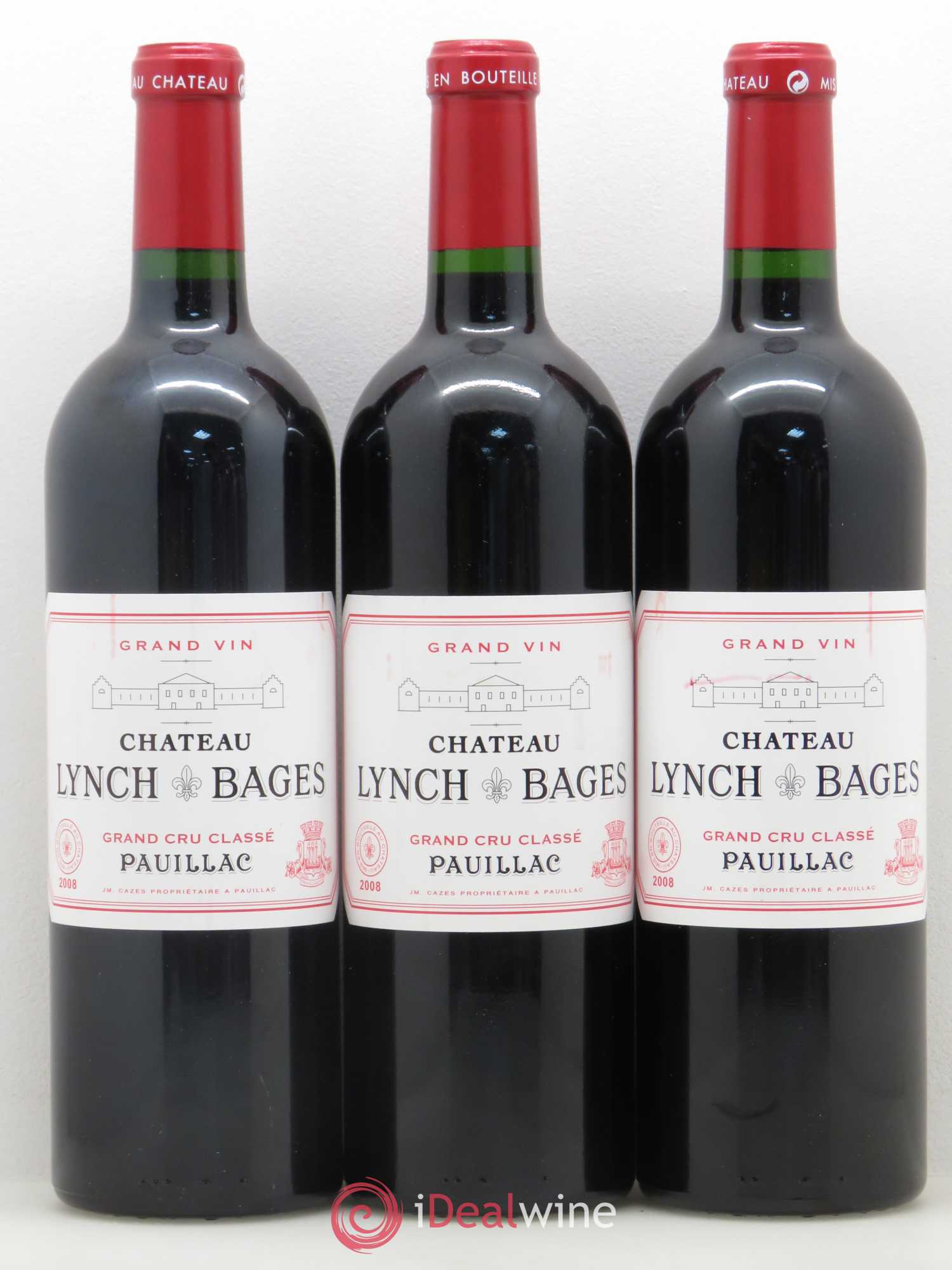 Château Lynch Bages 5ème Grand Cru Classé 2008 - Lot de 6 bouteilles - 1