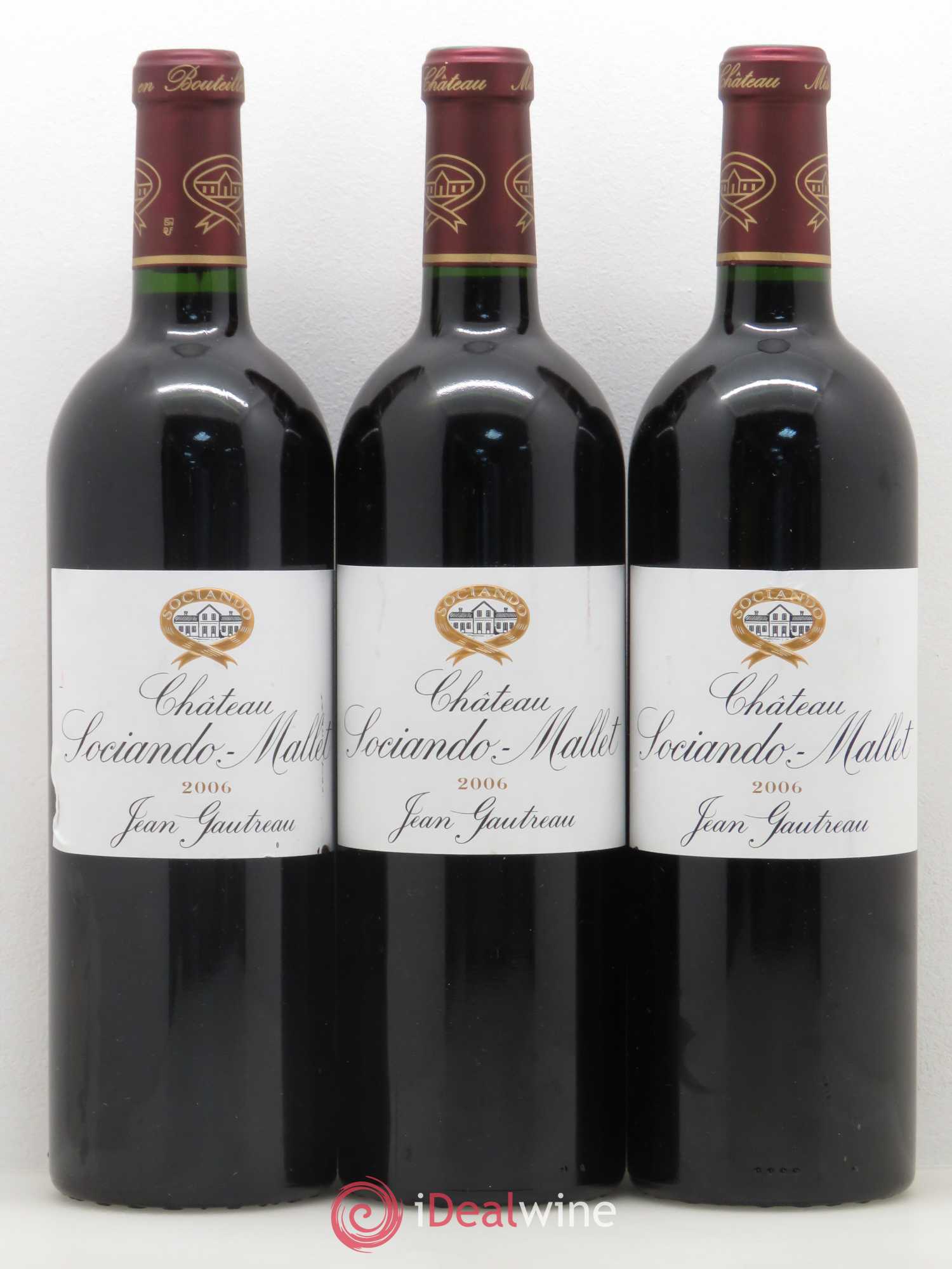 Château Sociando Mallet 2006 - Lot de 6 bouteilles - 1