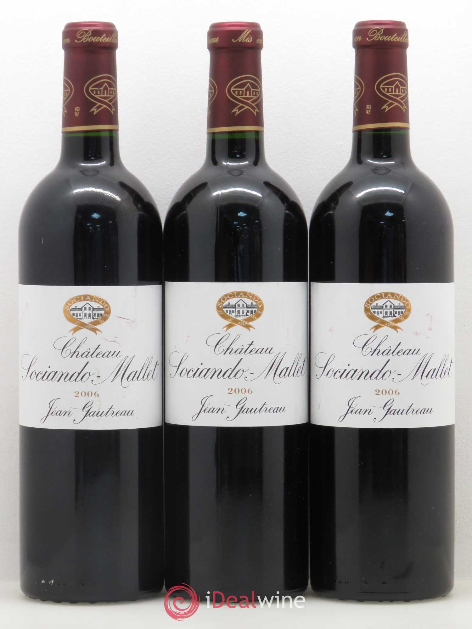Château Sociando Mallet 2006 - Lot de 6 bouteilles - 2