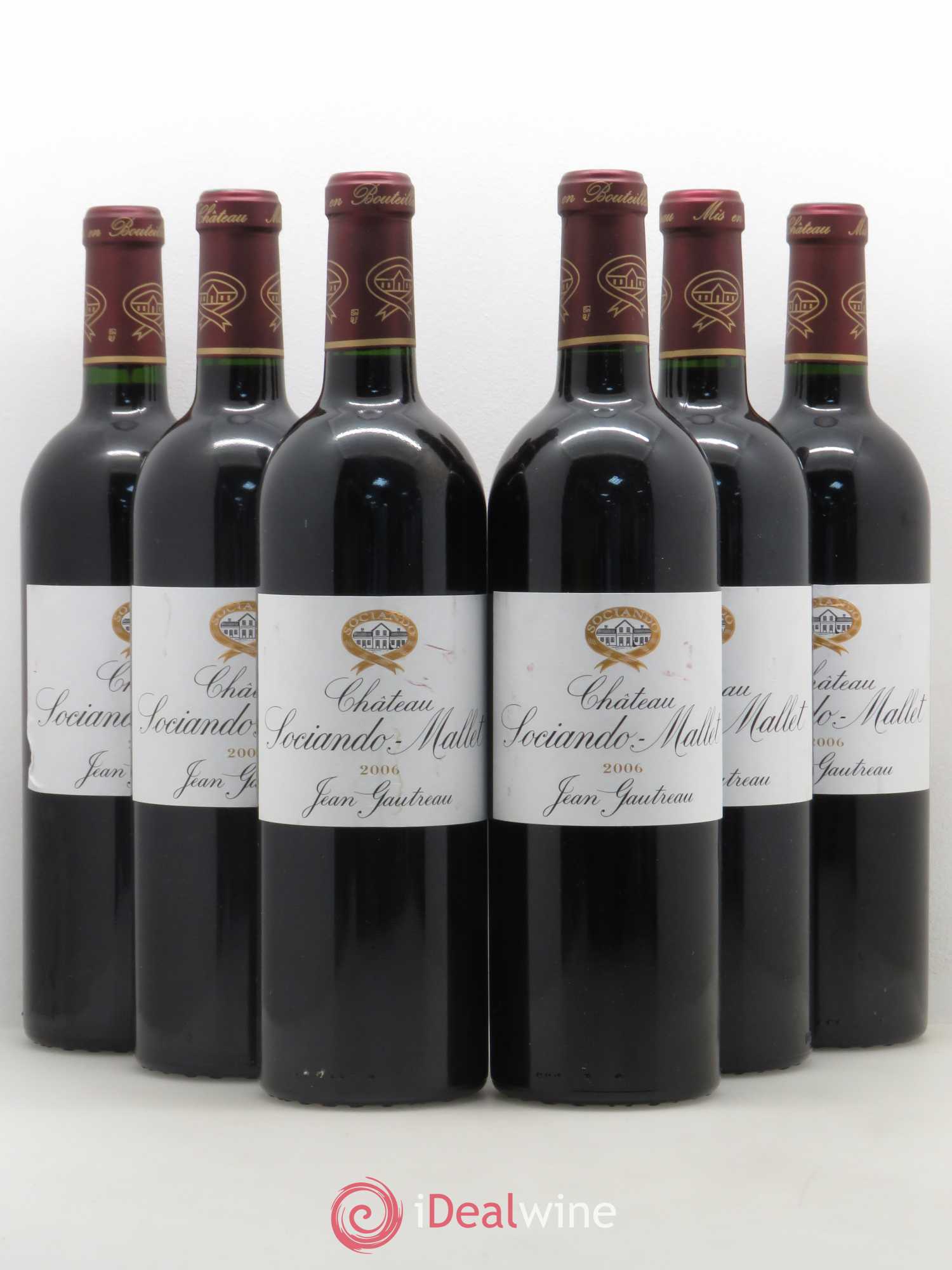 Château Sociando Mallet 2006 - Lot de 6 bouteilles - 0