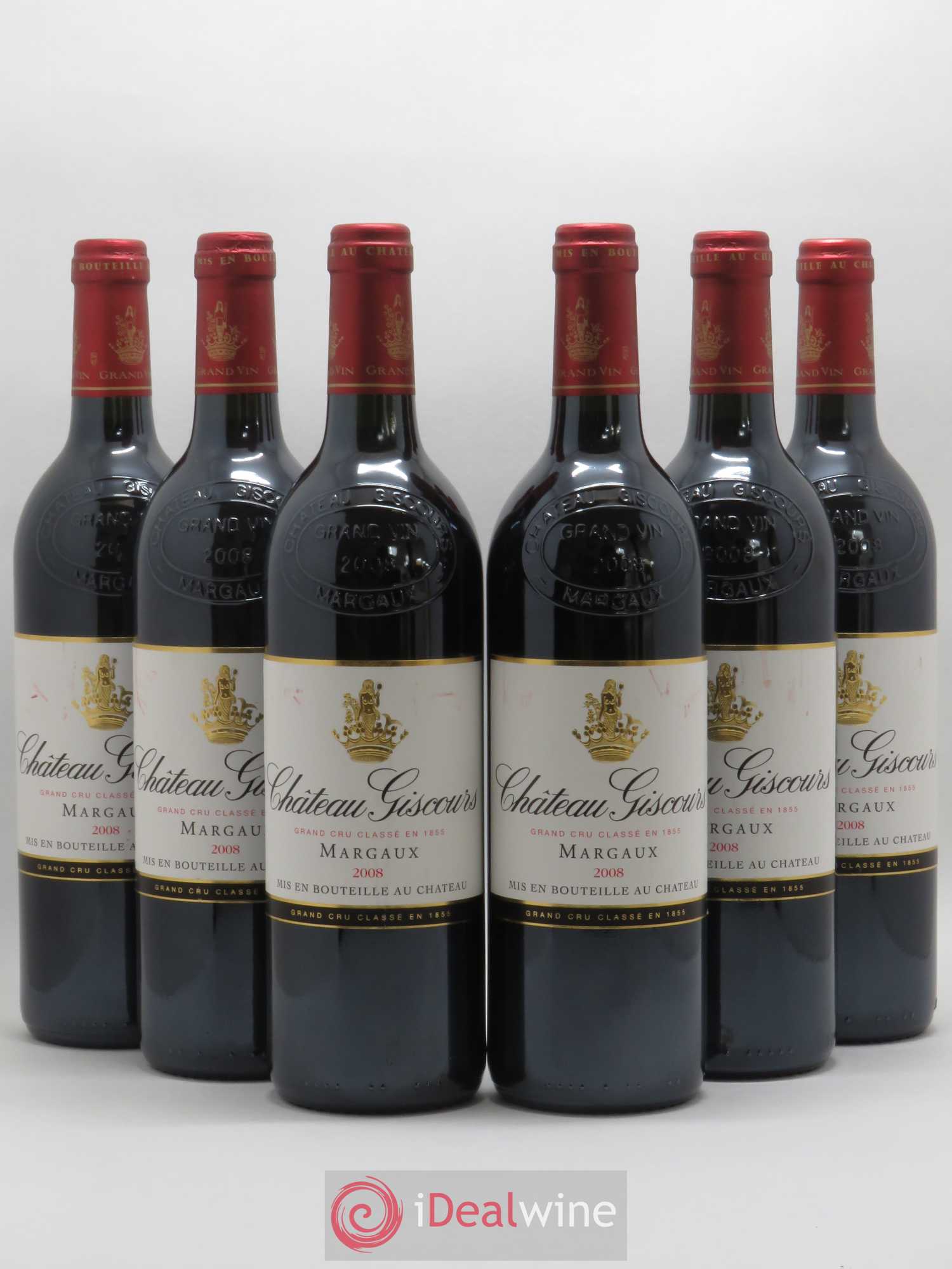 Château Giscours 3ème Grand Cru Classé 2008 - Lot de 6 bouteilles - 0