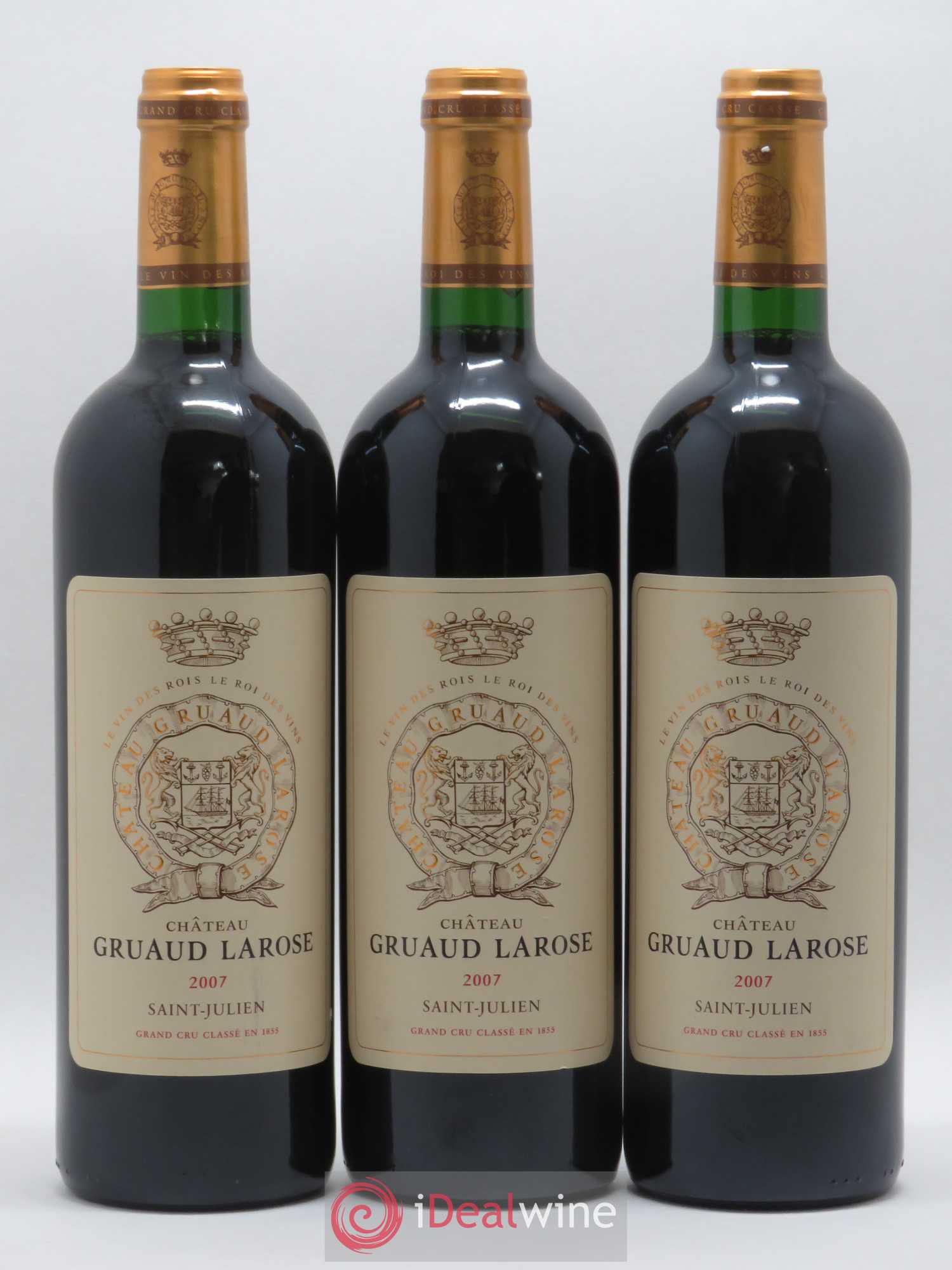 Château Gruaud Larose 2ème Grand Cru Classé 2007 - Lot de 3 bouteilles - 0