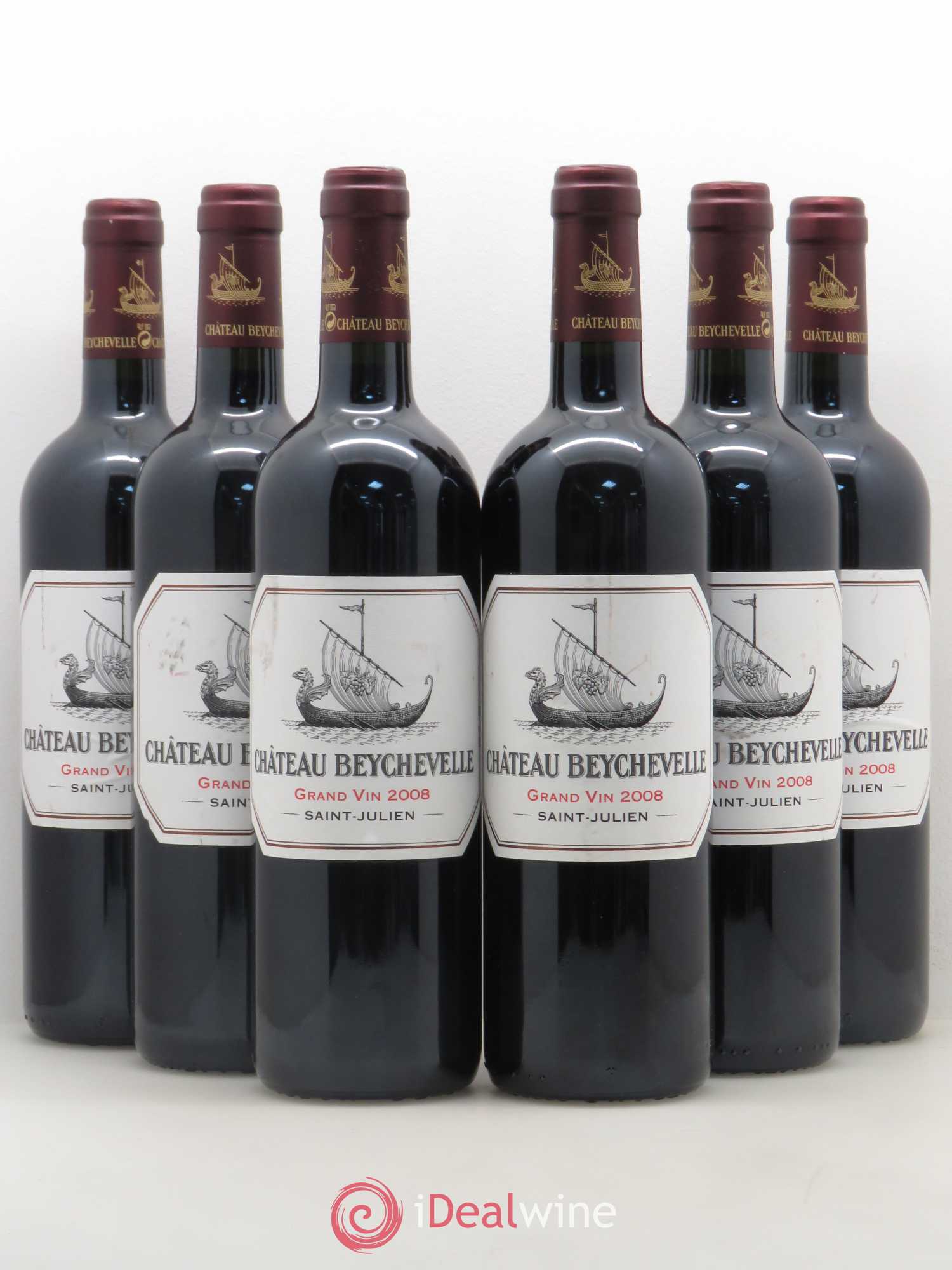 Château Beychevelle 4ème Grand Cru Classé 2008 - Lot de 6 bouteilles - 0