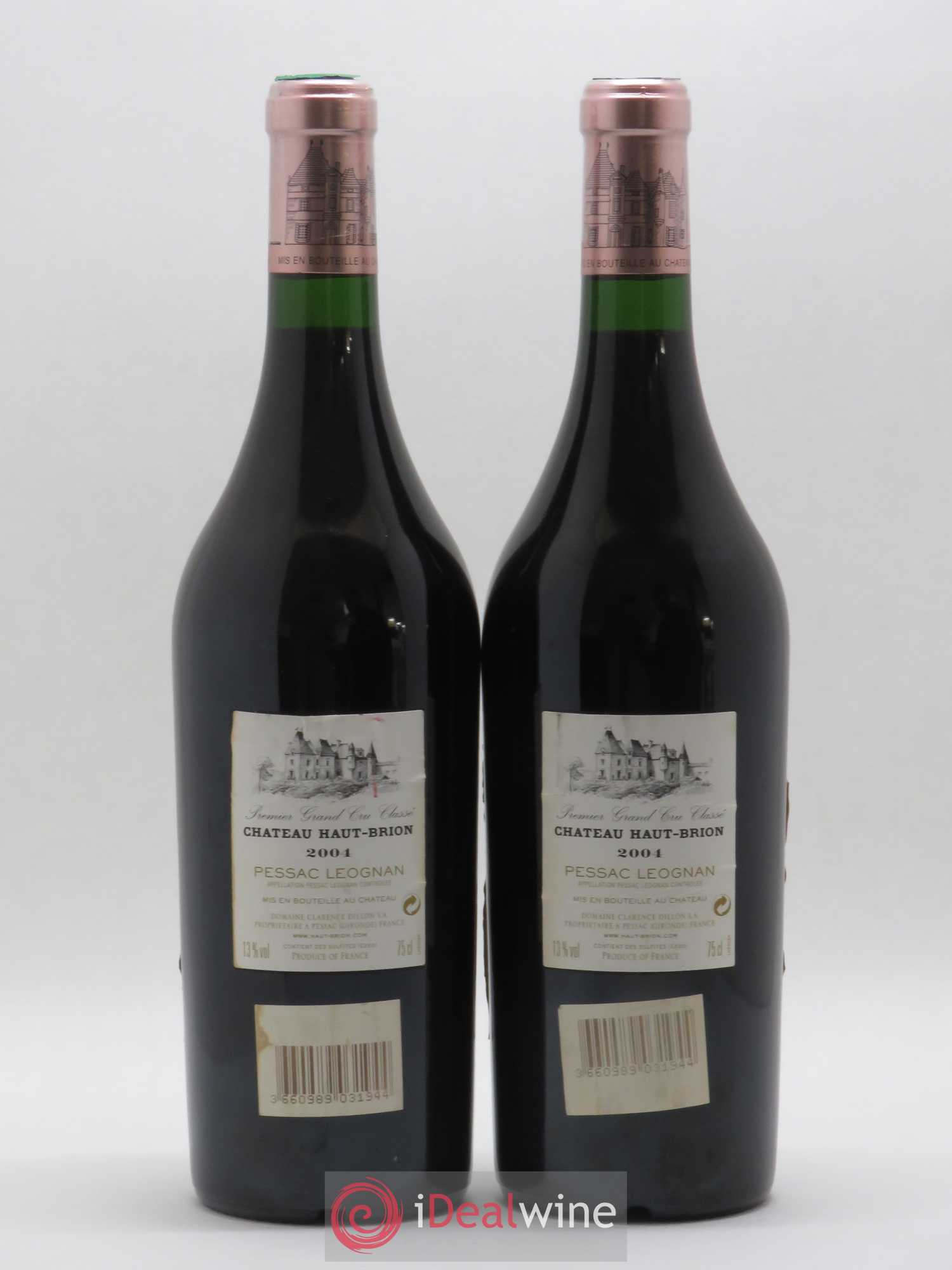 Château Haut Brion 1er Grand Cru Classé 2004 - Lot de 2 bouteilles - 1