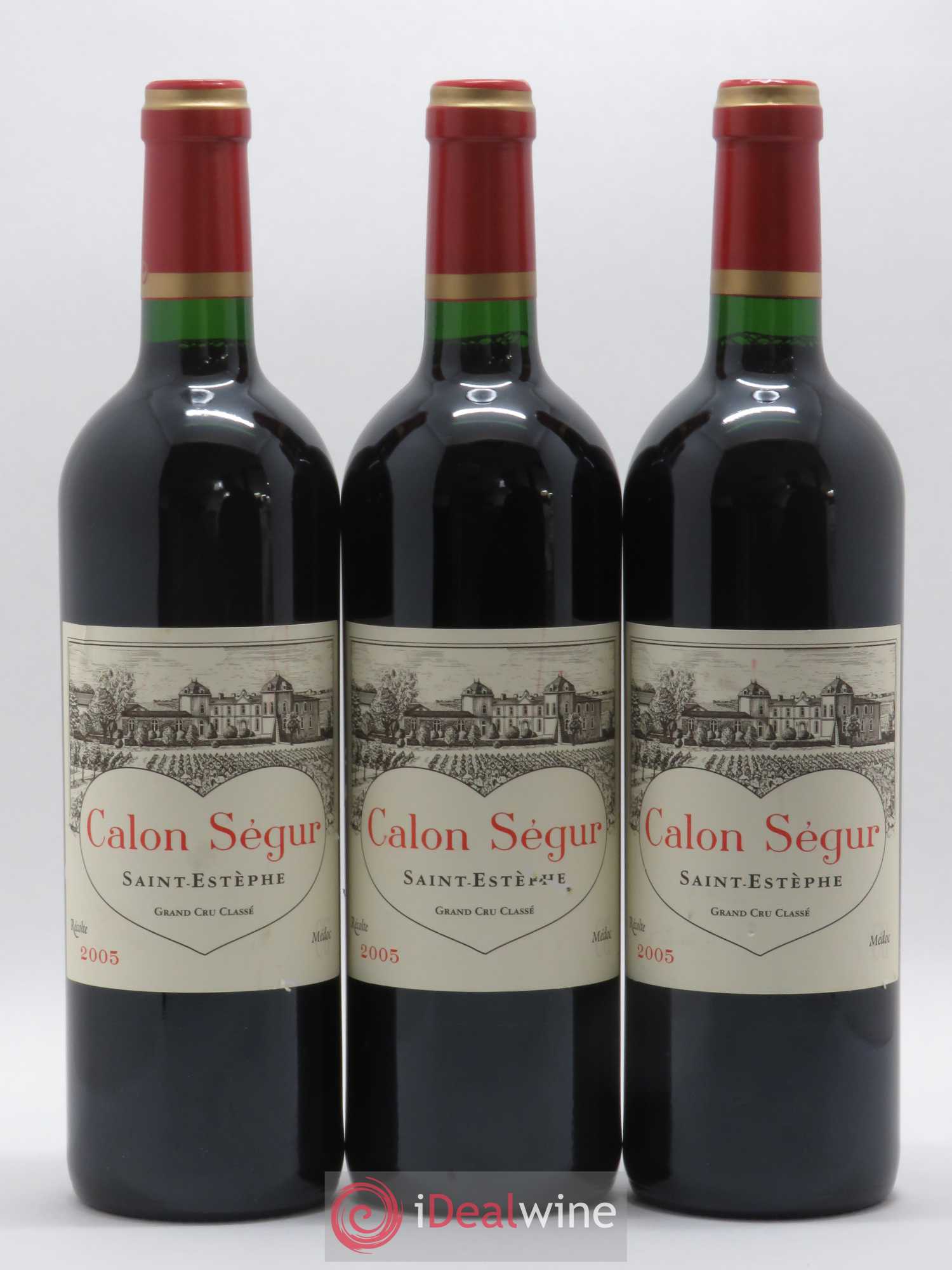 Château Calon Ségur 3ème Grand Cru Classé 2005 - Lot de 3 bouteilles - 0