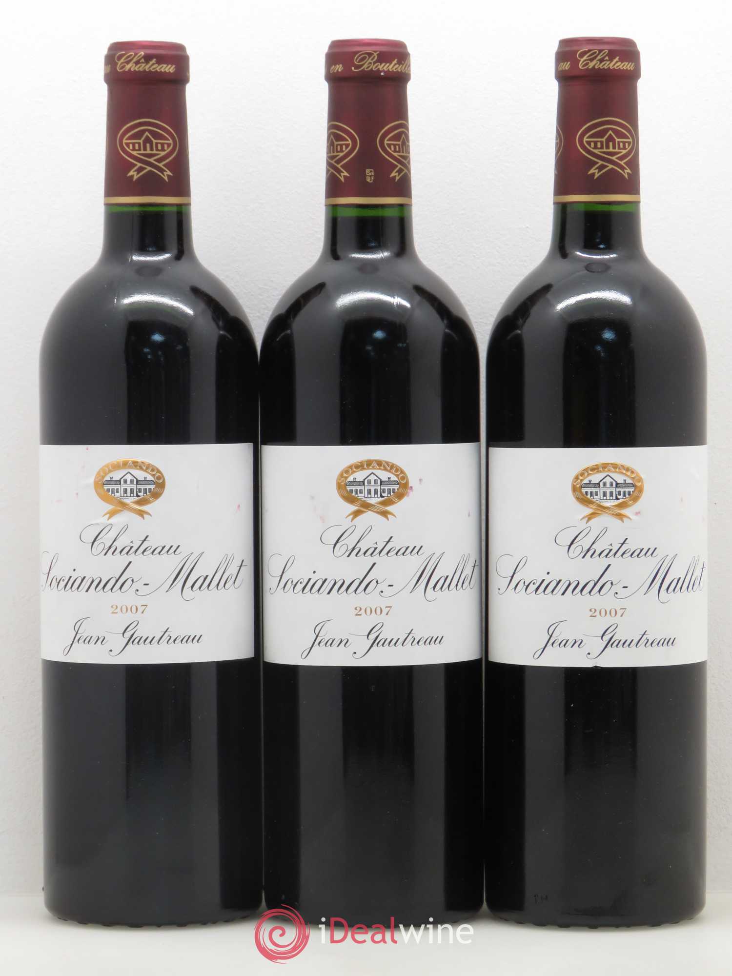 Château Sociando Mallet 2007 - Lot de 6 bouteilles - 1