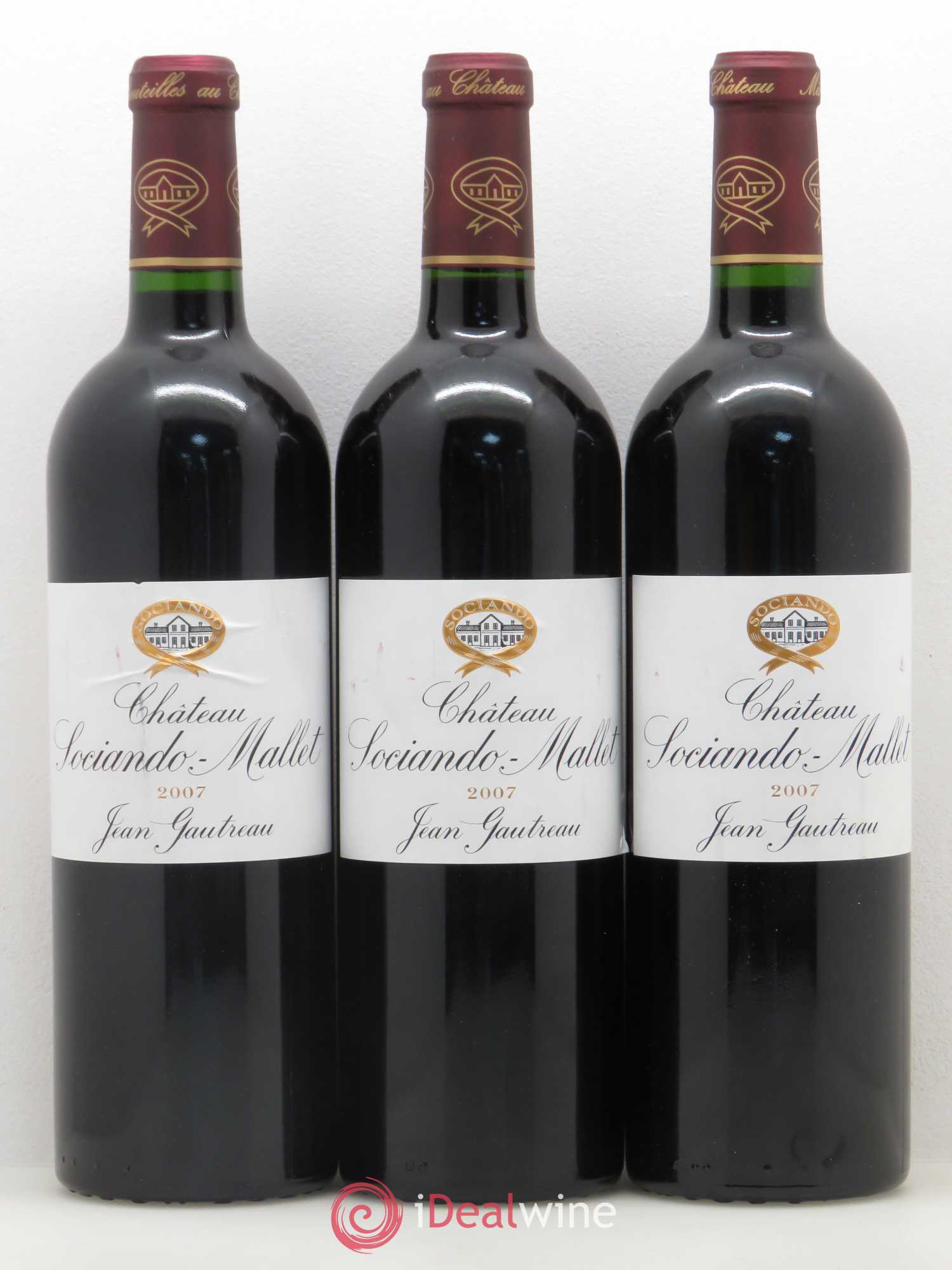 Château Sociando Mallet 2007 - Lot de 6 bouteilles - 2