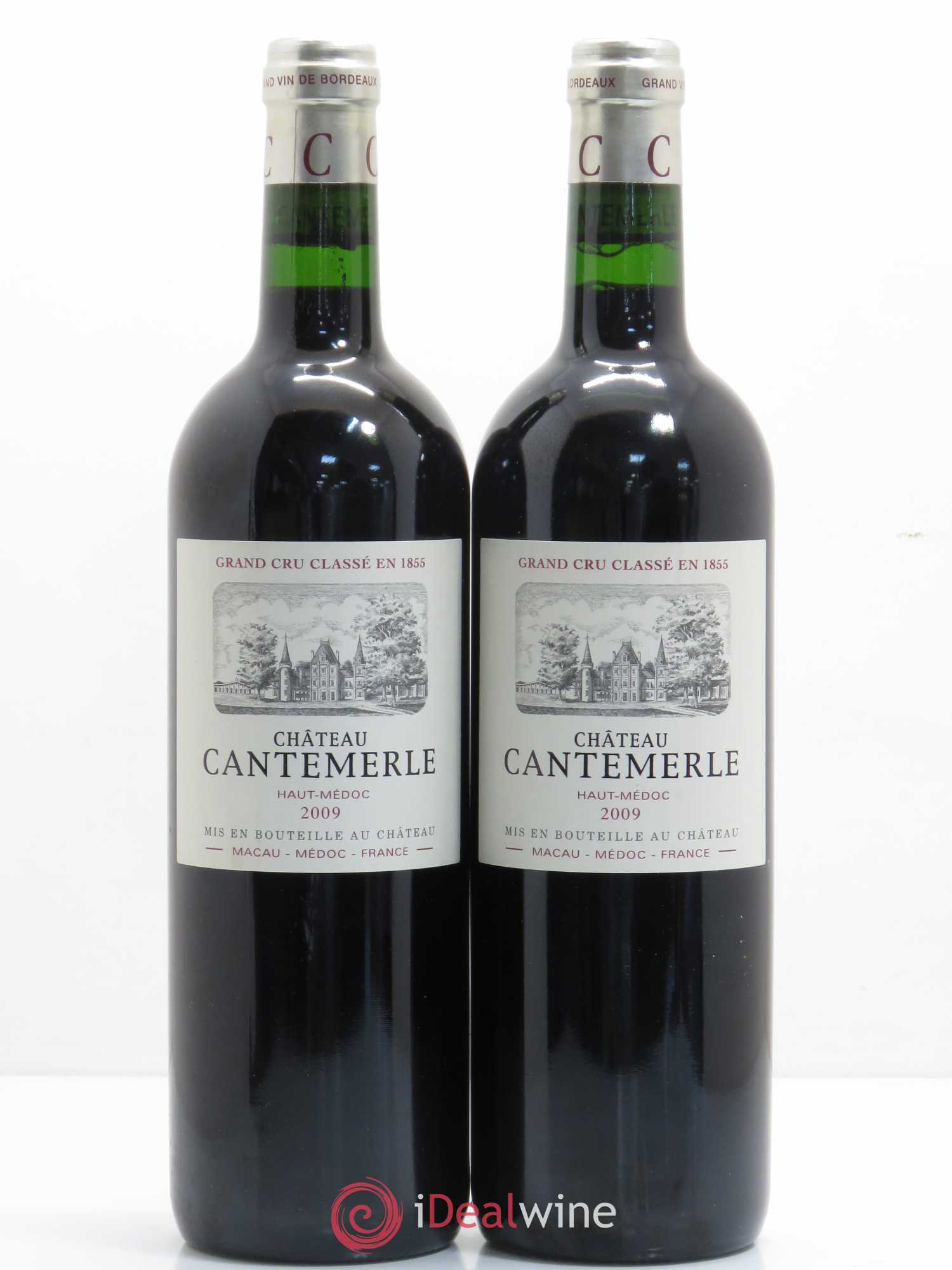 Château Cantemerle 5ème Grand Cru Classé 2009 - Lot de 2 bouteilles - 0